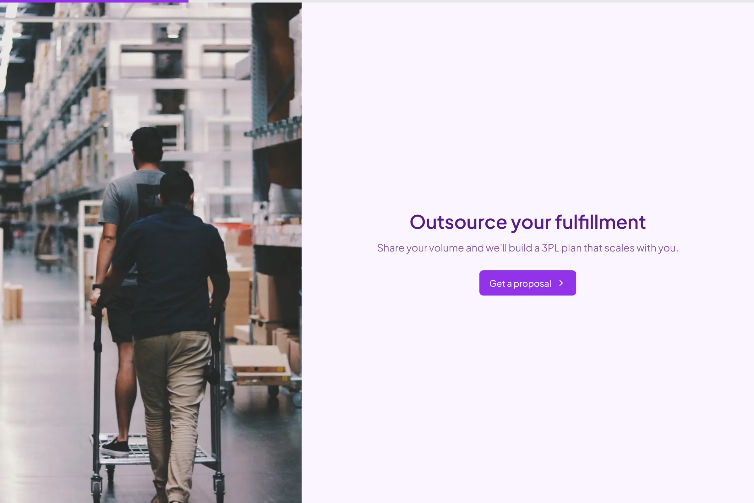 3PL Warehouse & Fulfillment Inquiry template preview