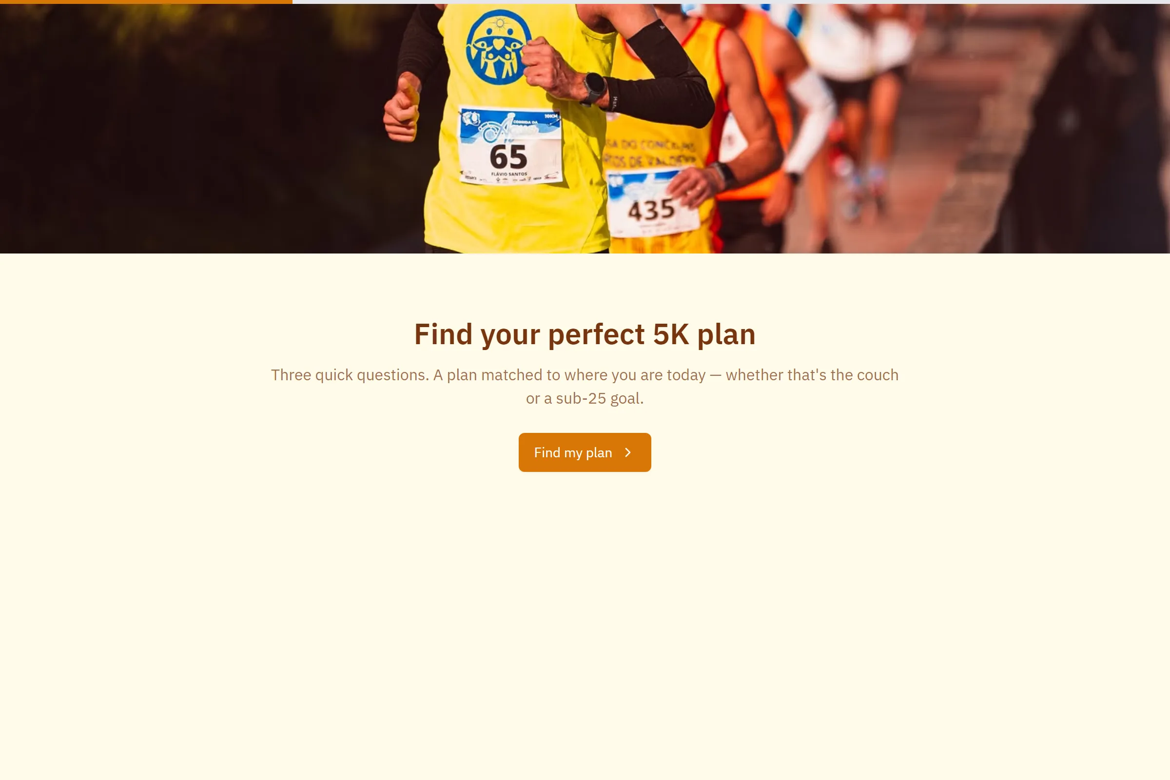 5K Training Plan Finder preview