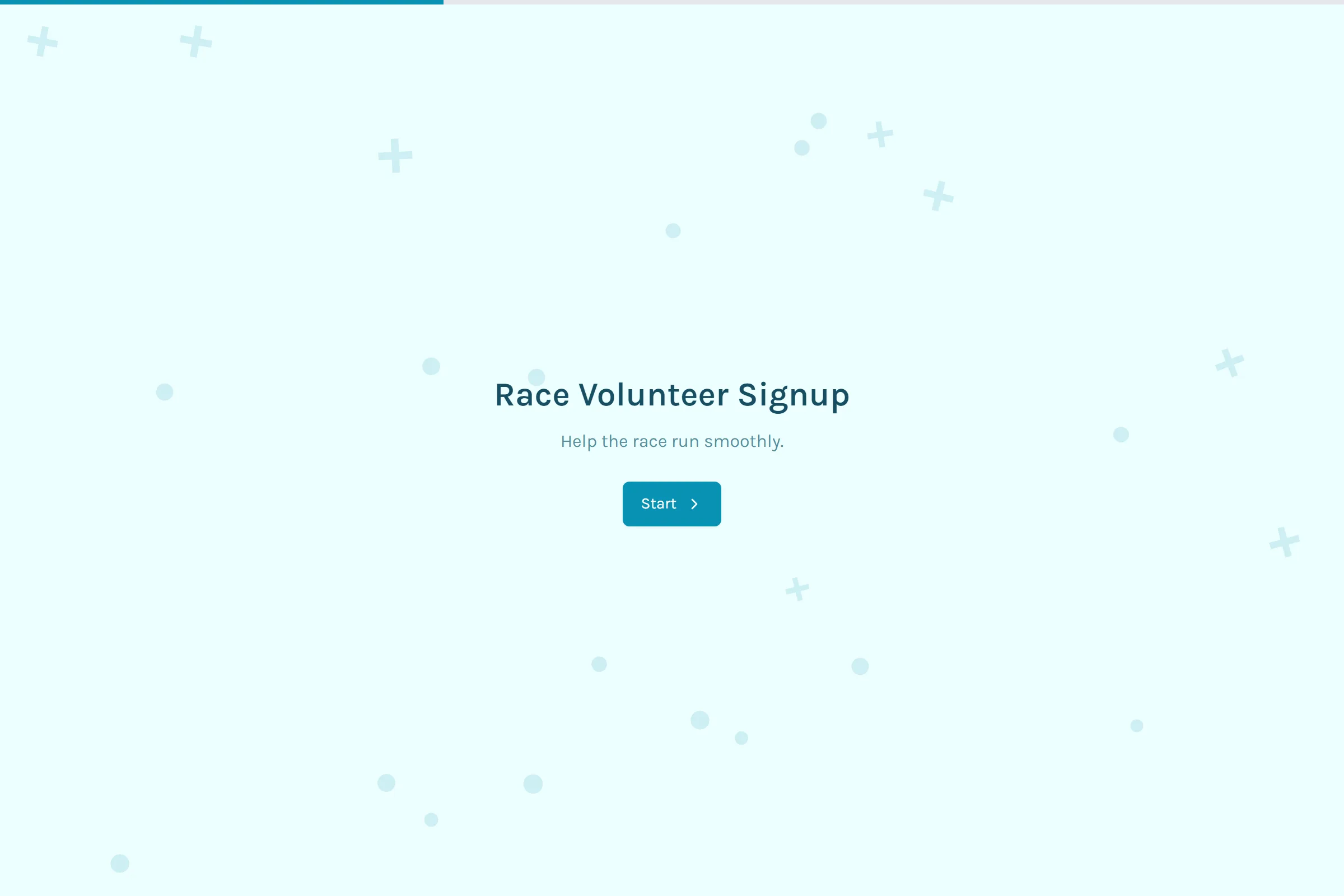 Race Volunteer Signup template preview