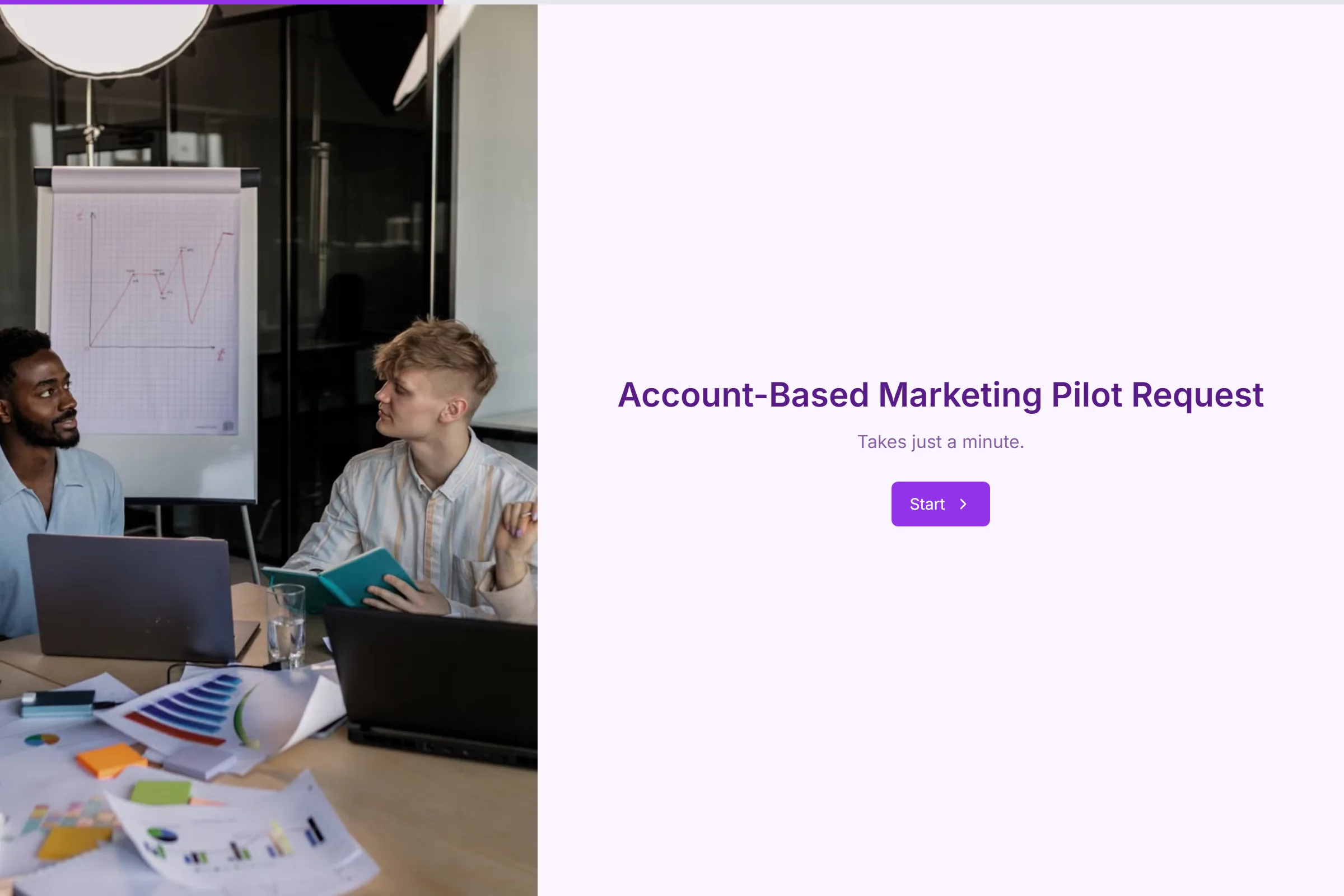 Account-Based Marketing Pilot Request template preview