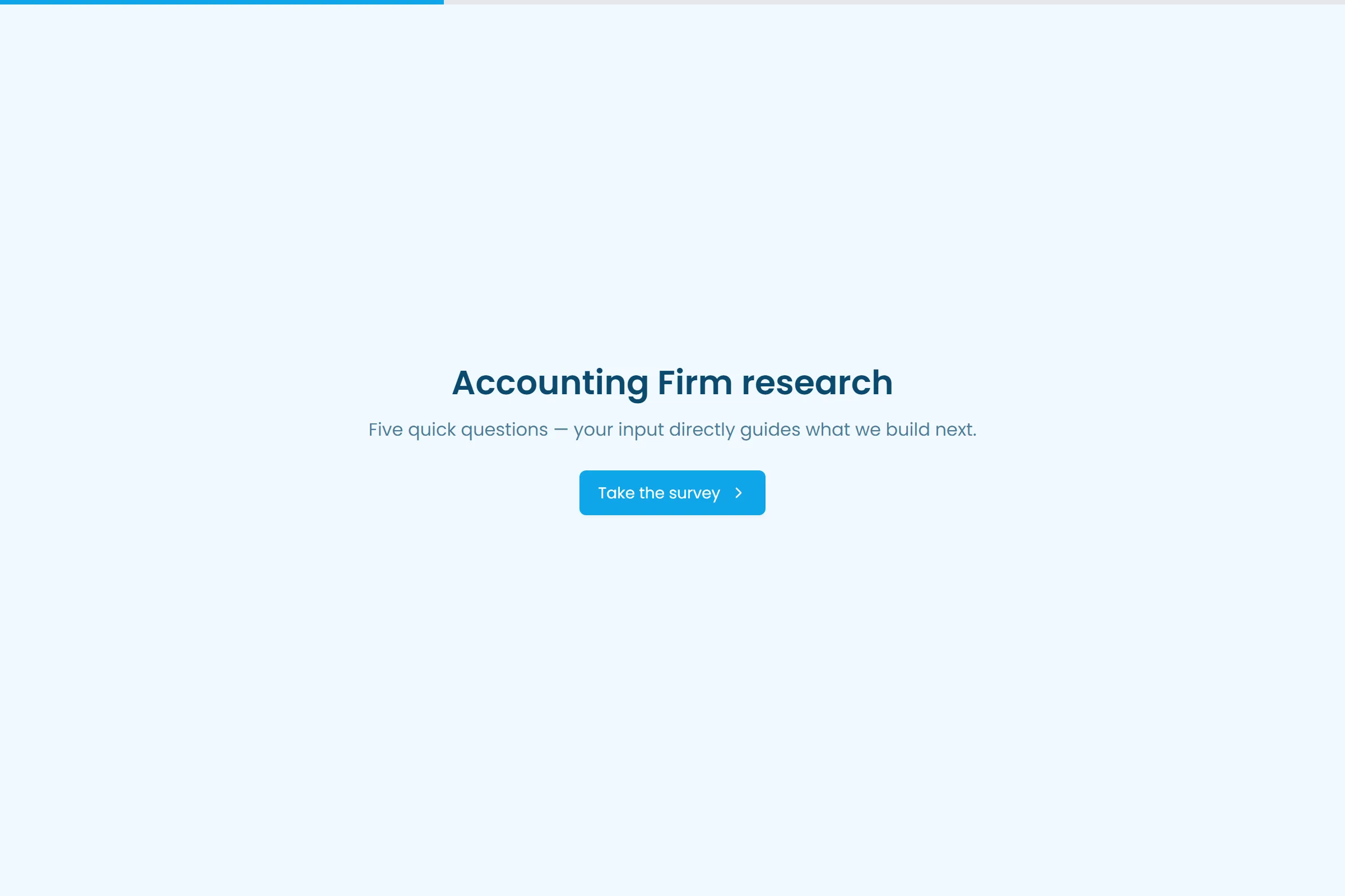 Accounting Firm Market Research Survey template preview