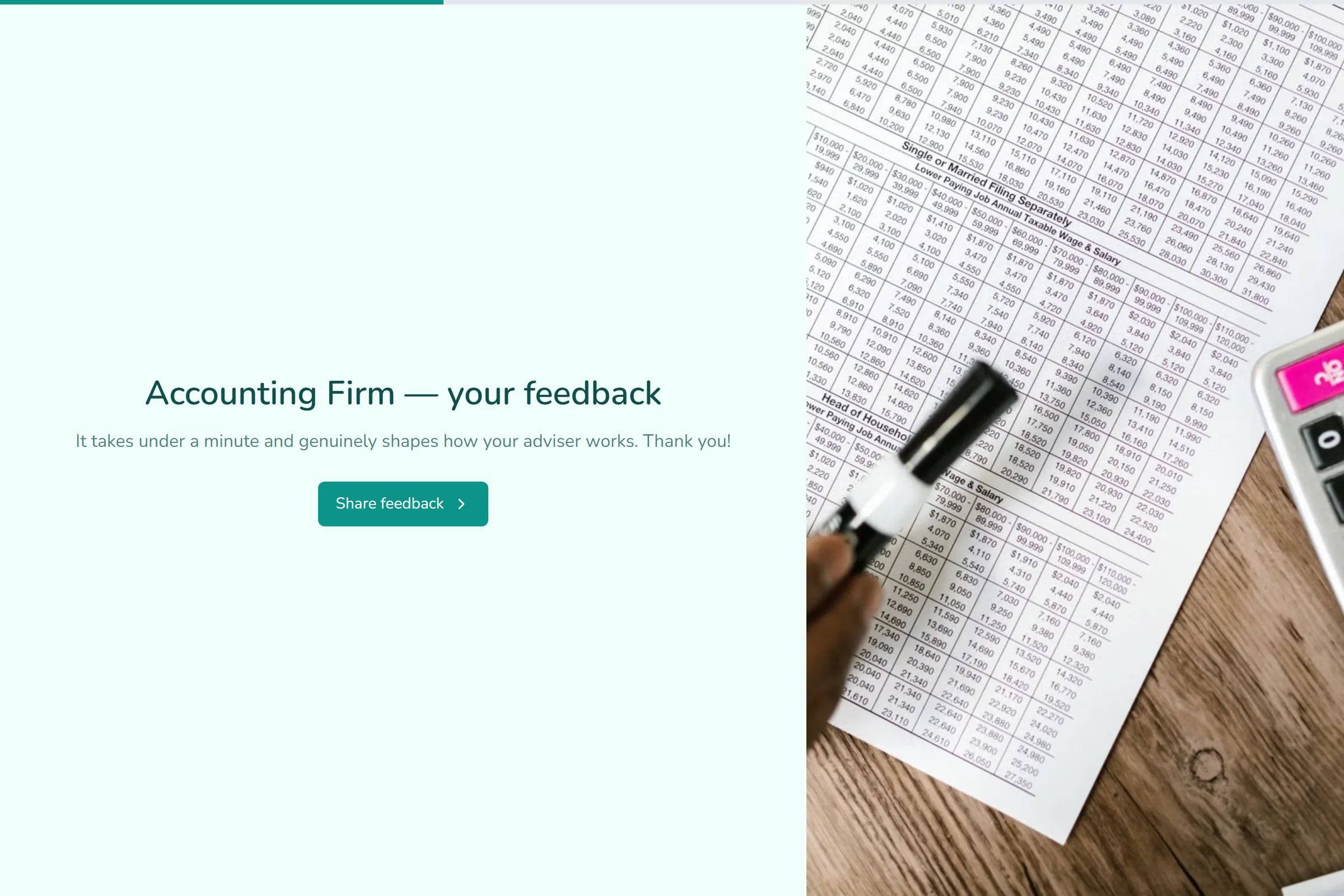 Accounting Firm Satisfaction Survey template preview