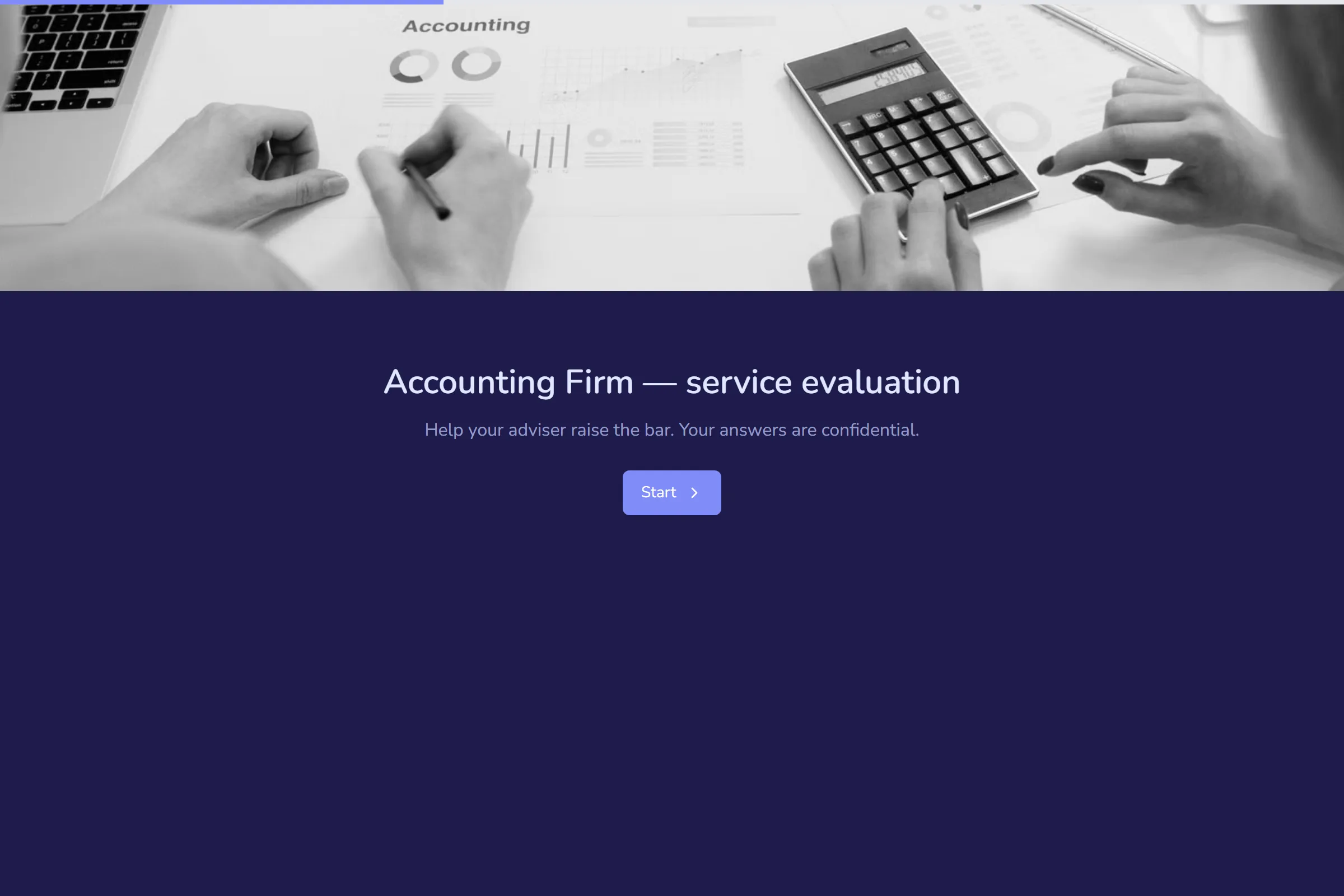 Accounting Firm Service Evaluation template preview