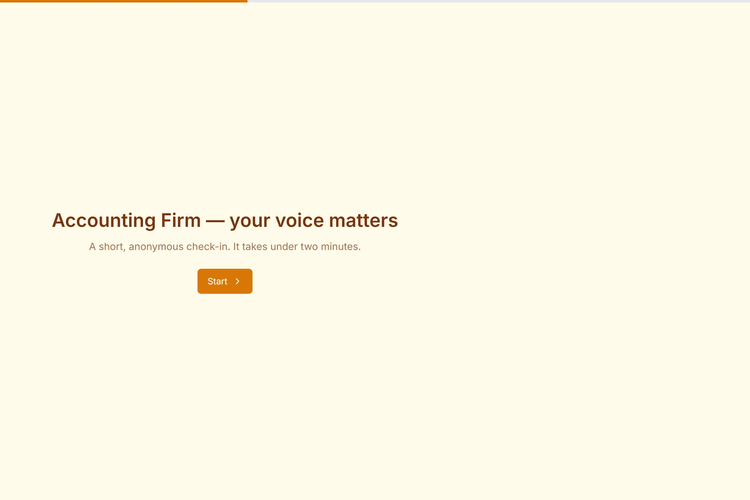 Accounting Firm Team Pulse Survey template preview