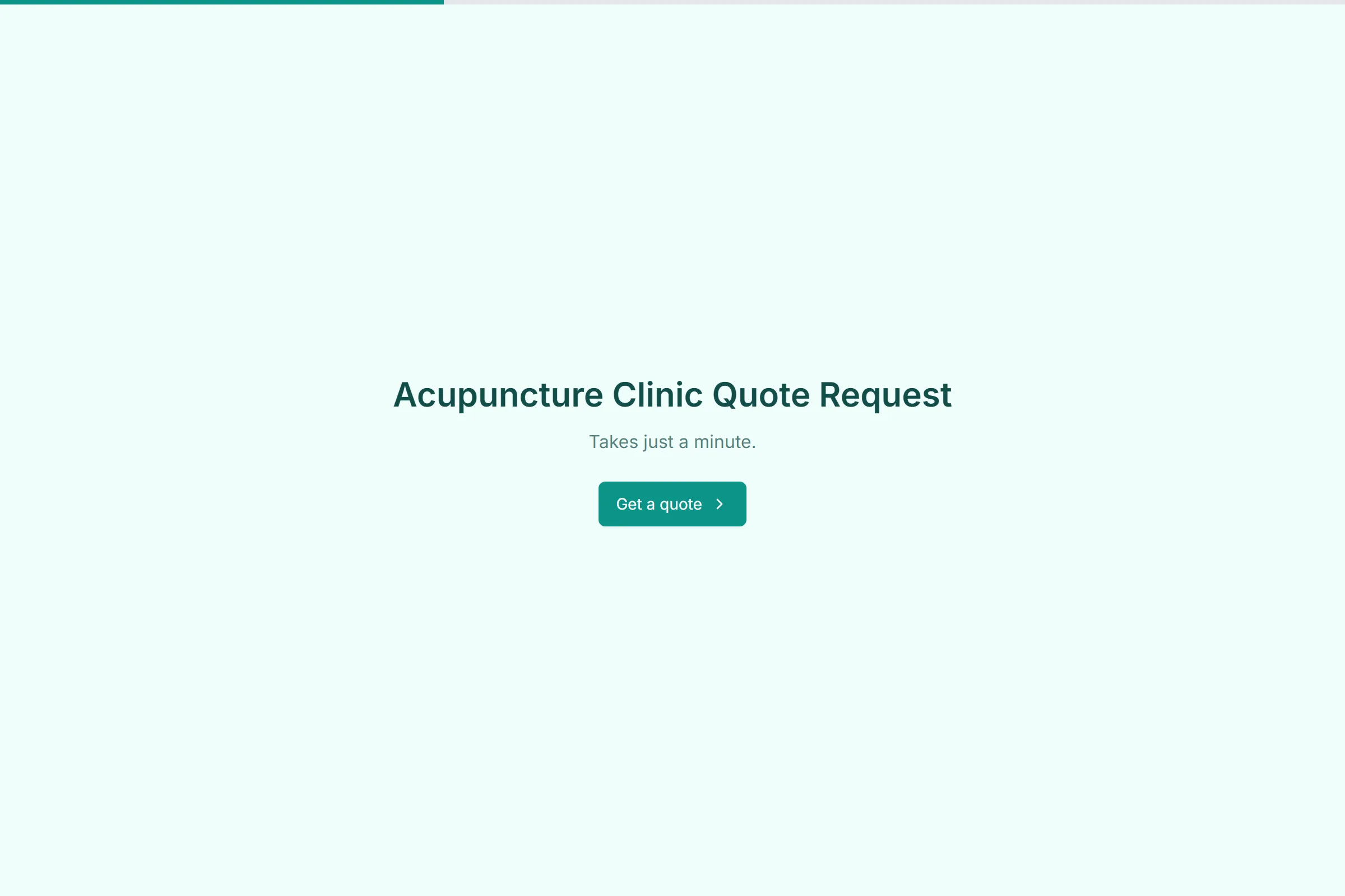 Acupuncture Clinic Quote Request template preview