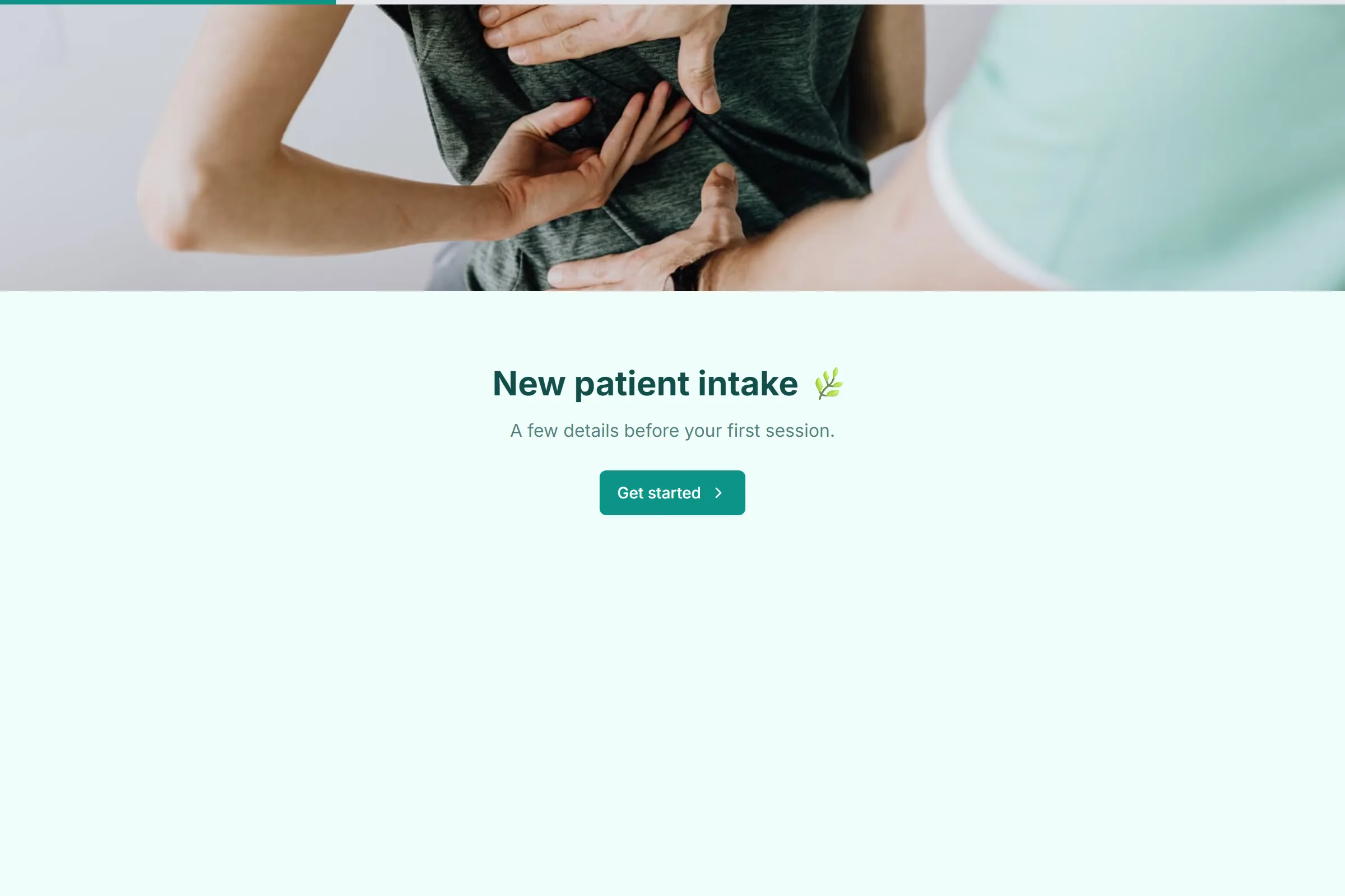 Acupuncture Intake template preview