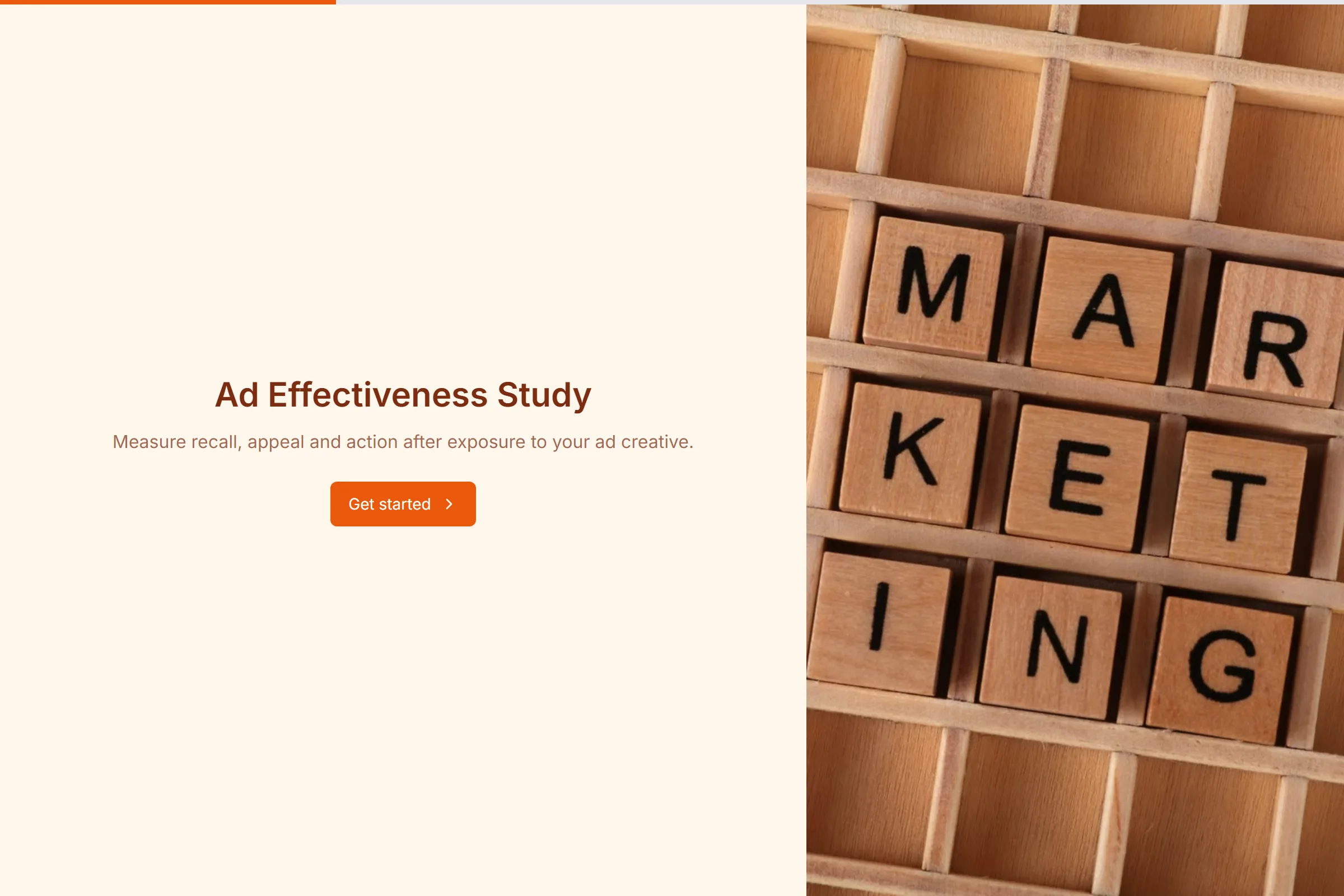 Ad Effectiveness Study template preview