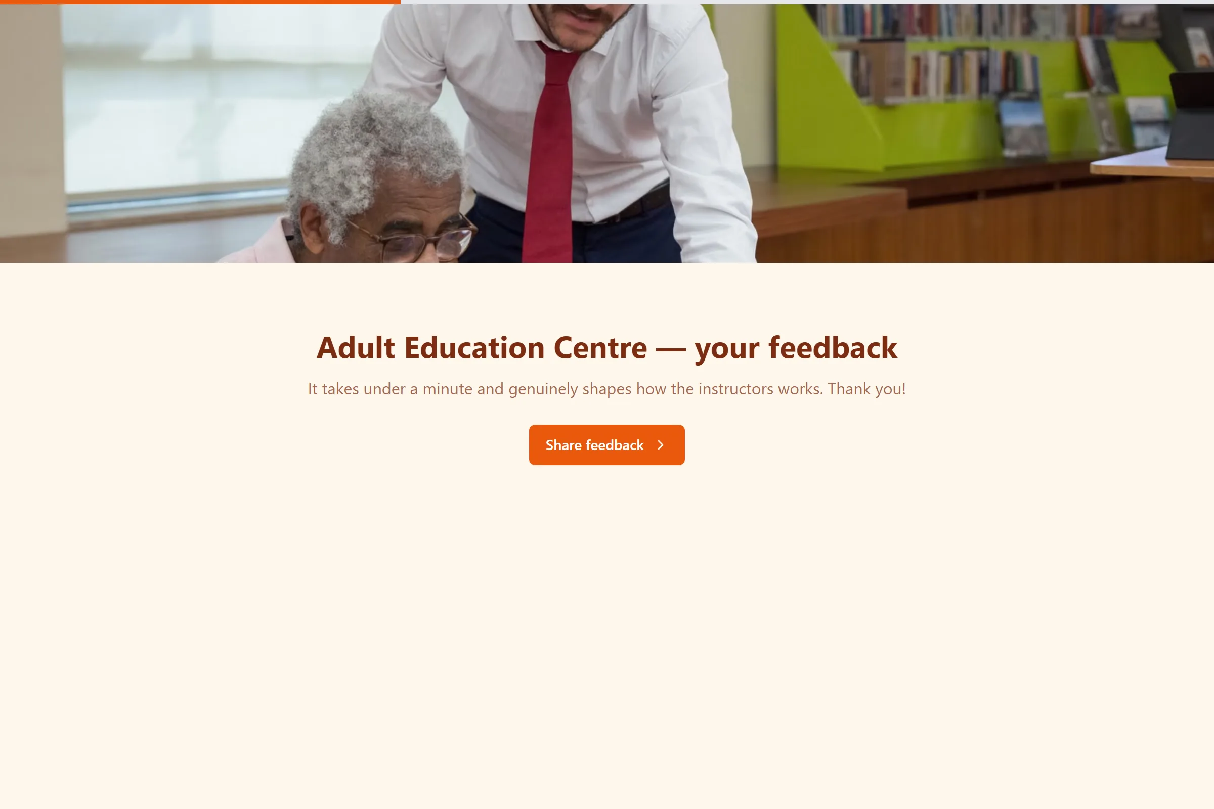 Adult Education Centre Satisfaction Survey template preview