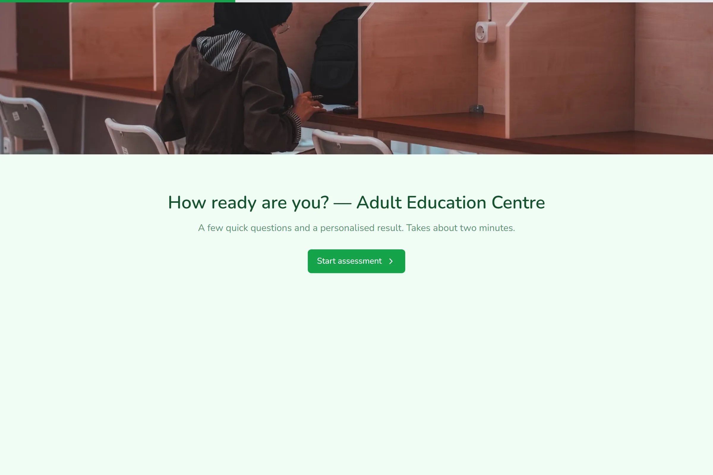 Adult Education Centre Skills & Goals Assessment template preview