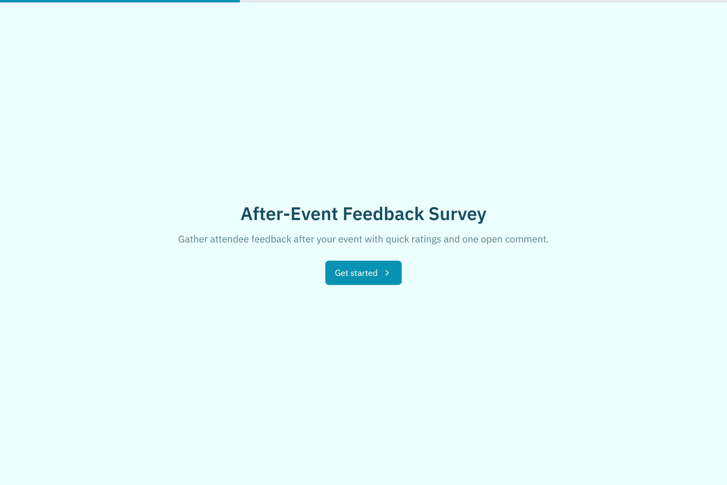 After-Event Feedback Survey template preview
