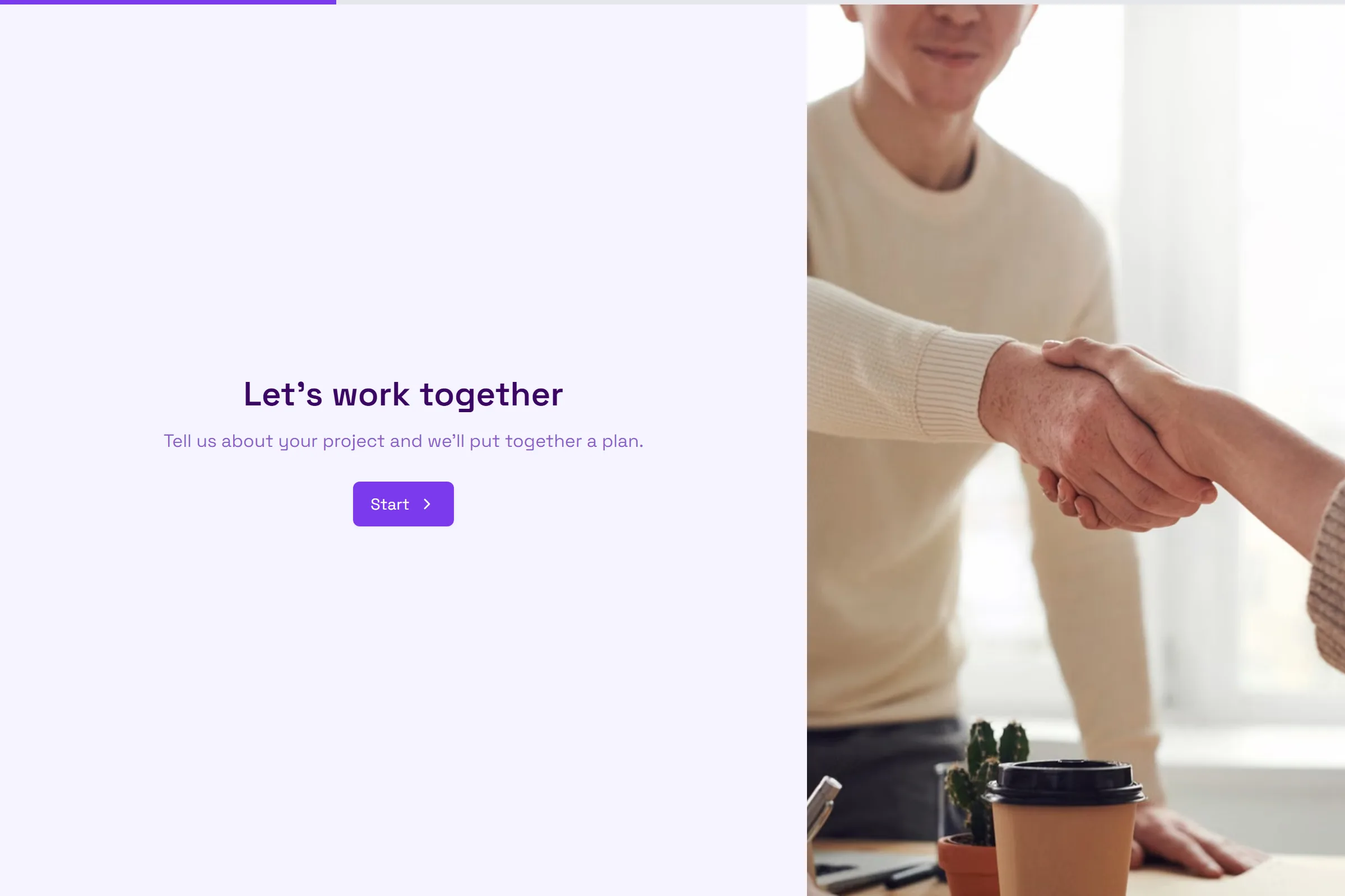 Agency Project Inquiry template preview