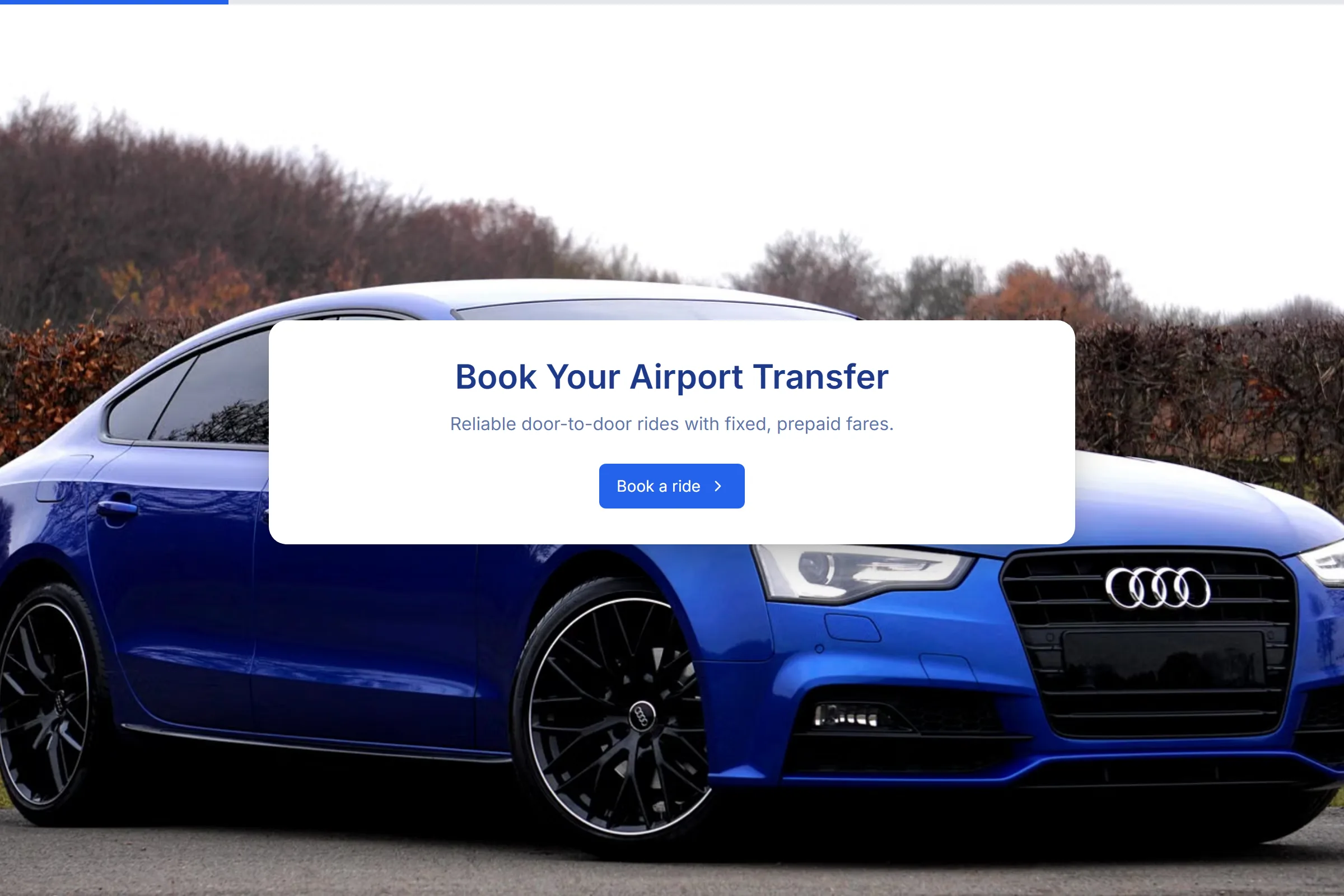 Airport Transfer Booking template preview