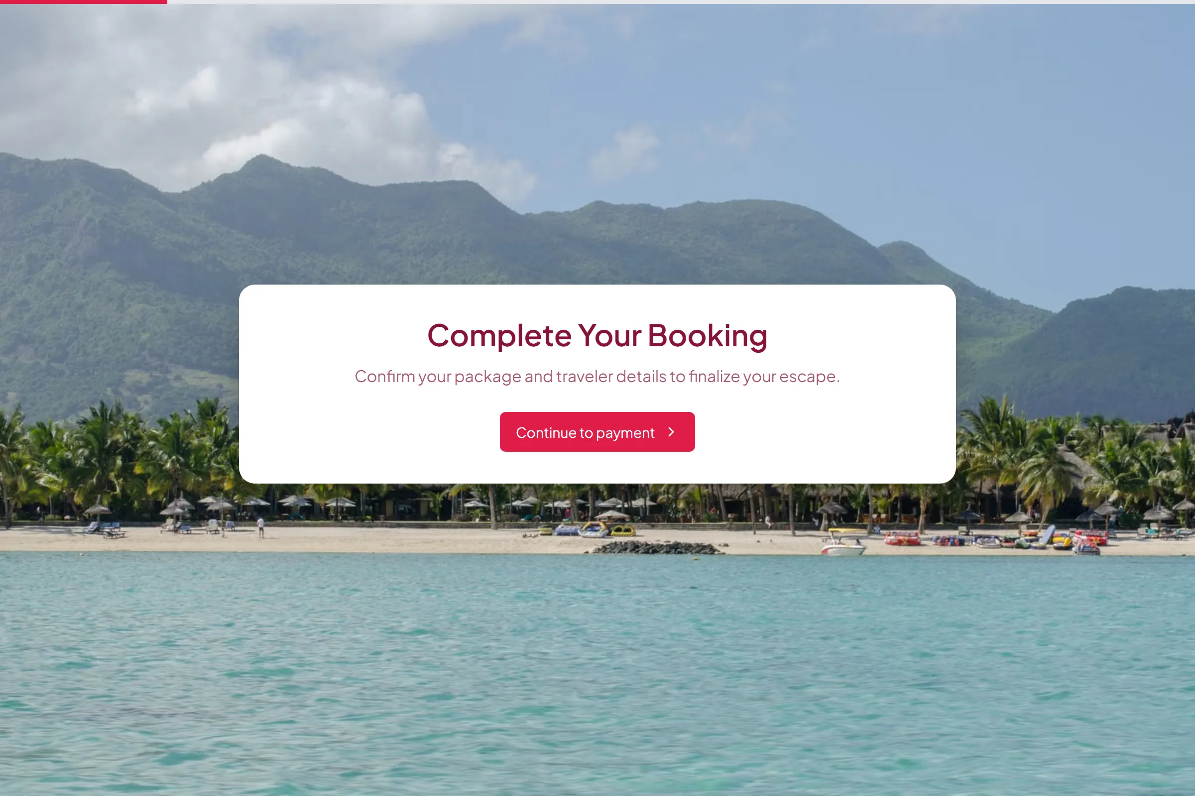 All-Inclusive Trip Payment template preview