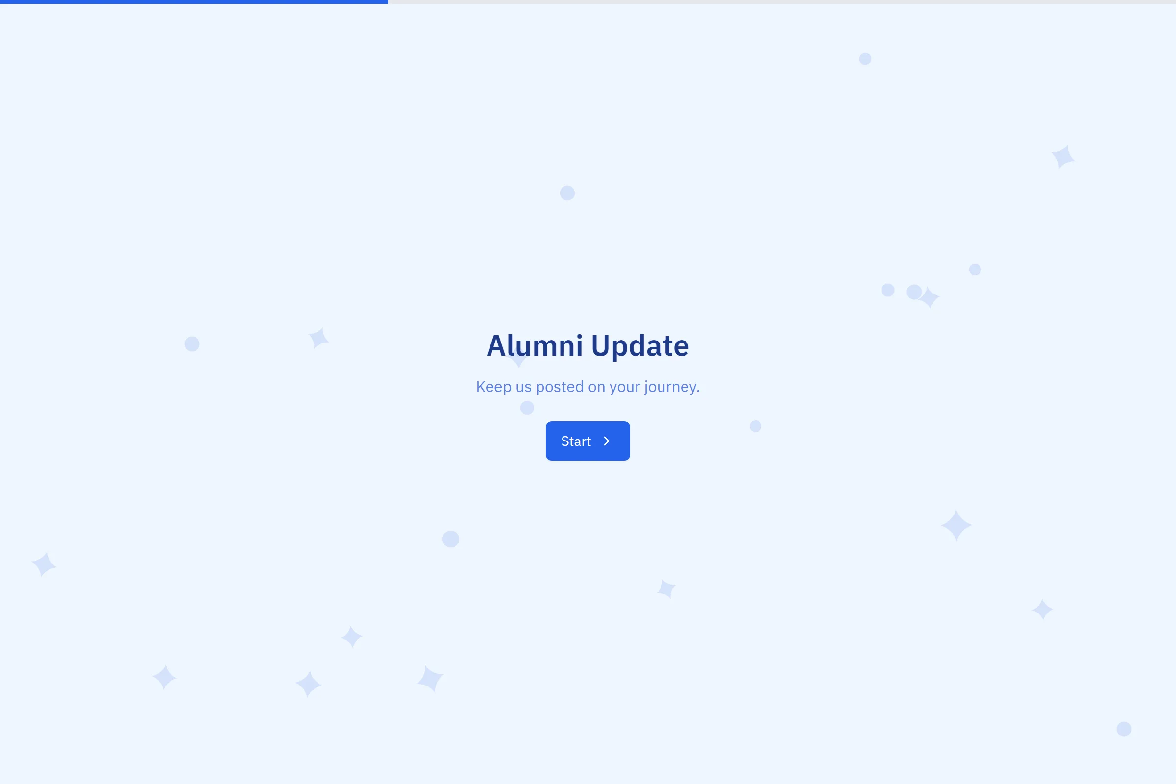 Alumni Update template preview