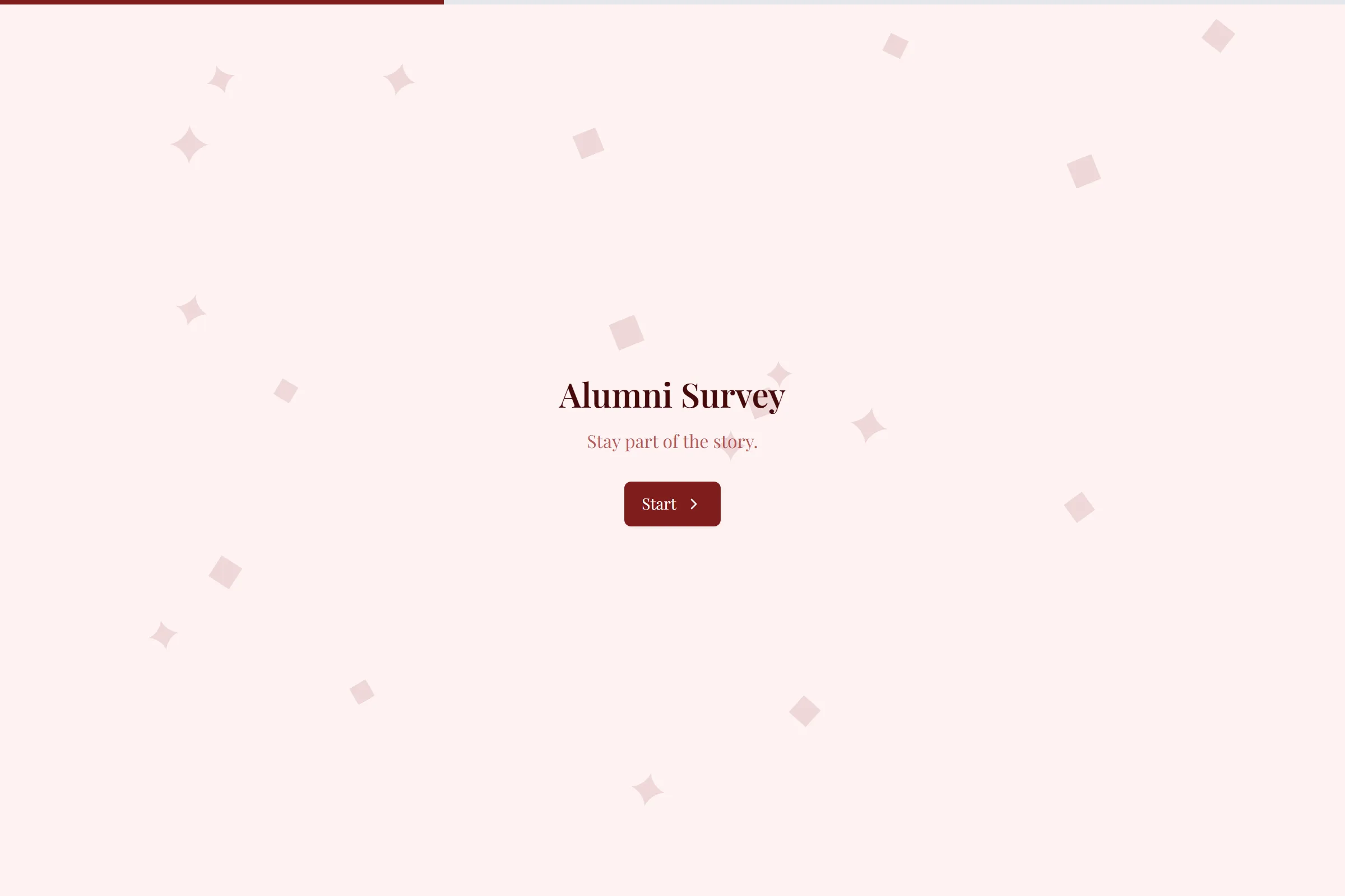 Alumni Survey template preview