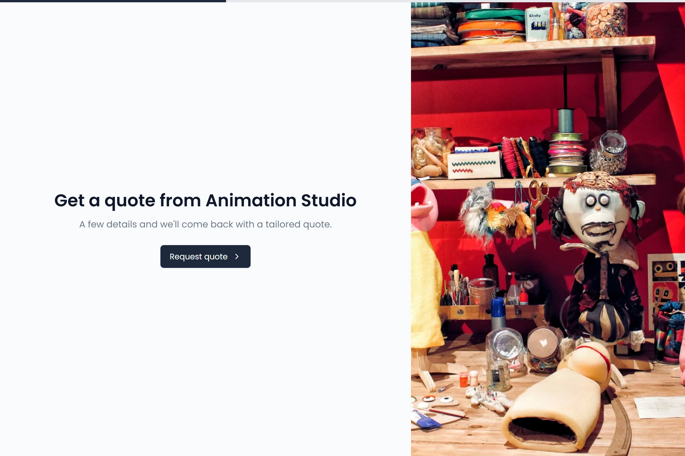 Animation Studio Partnership Proposal template preview