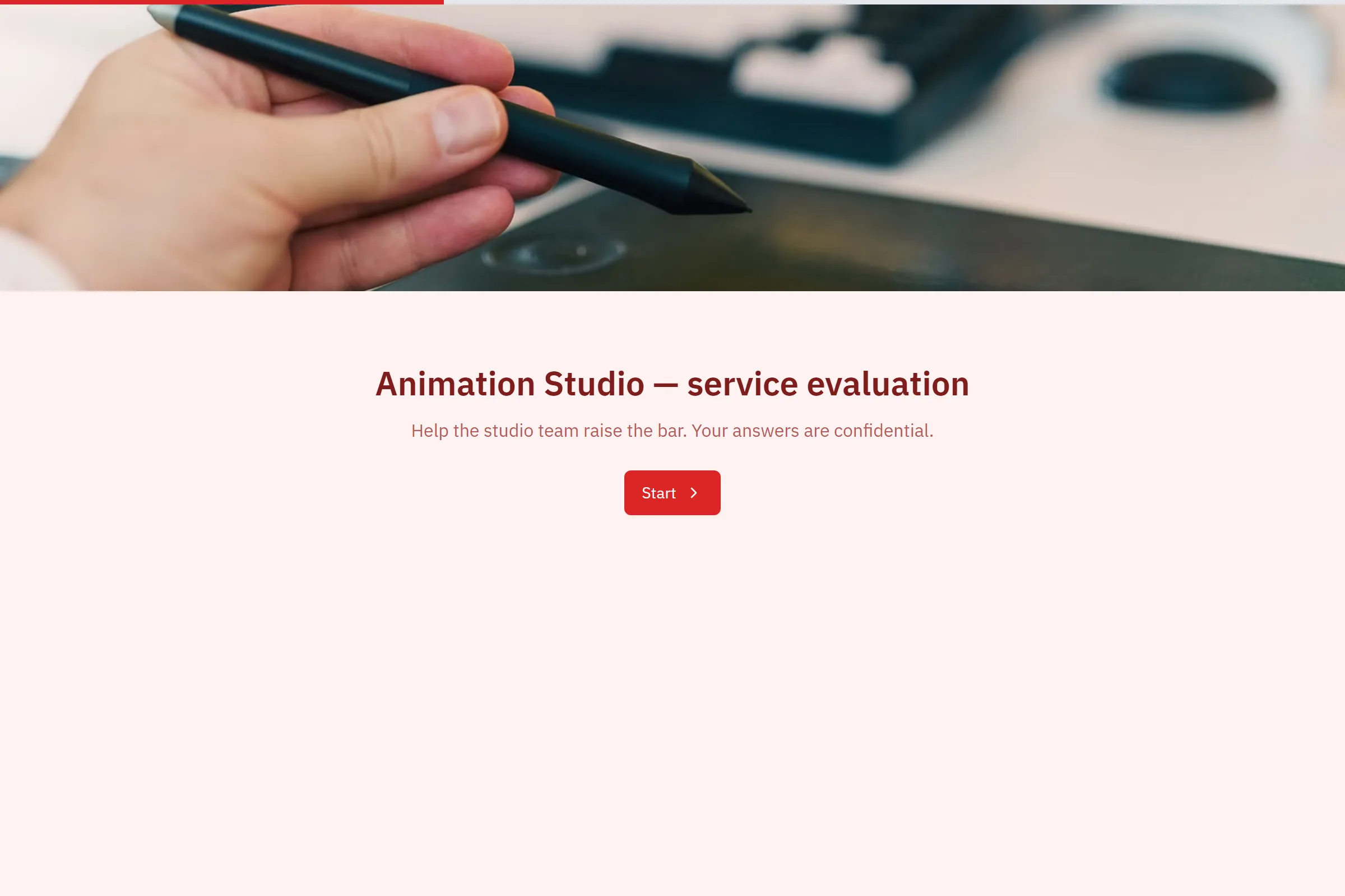 Animation Studio Service Evaluation template preview