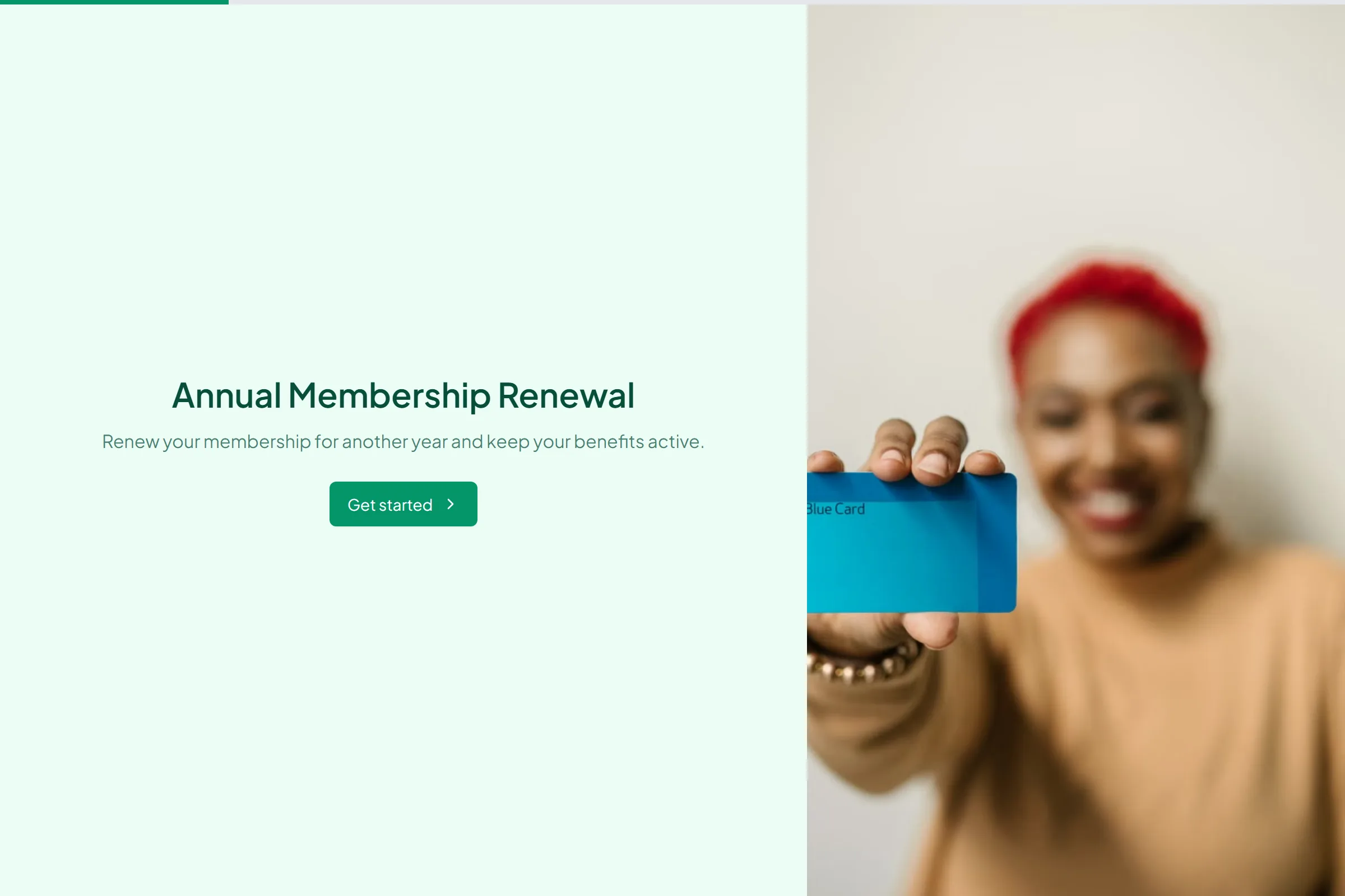 Annual Membership Renewal template preview