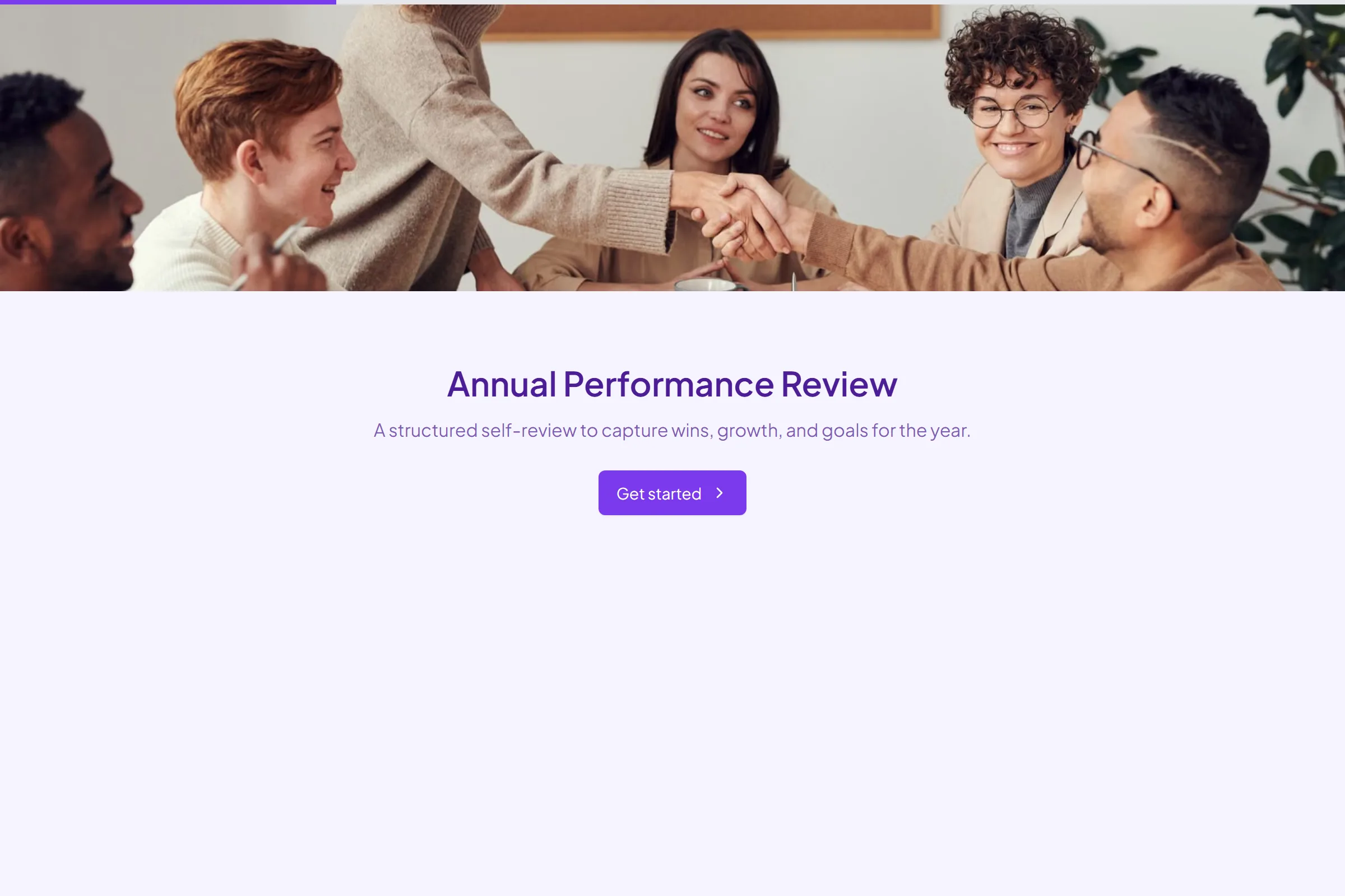 Annual Performance Review template preview