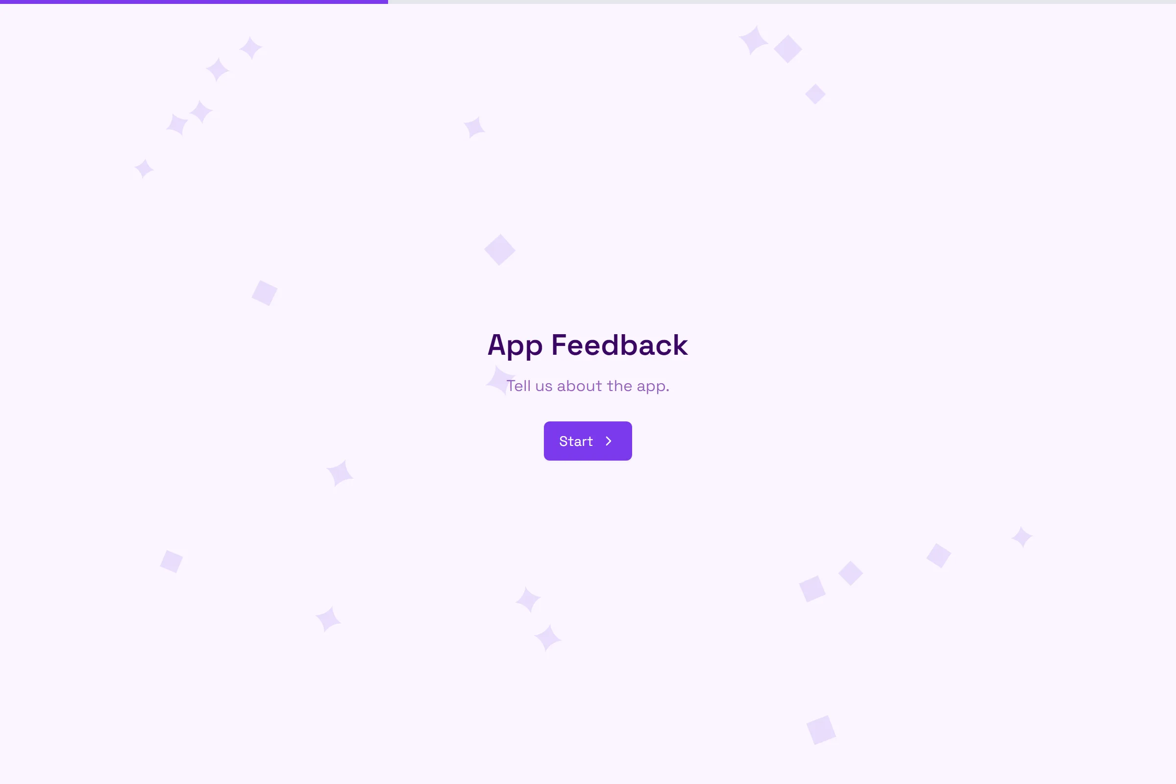 App Feedback template preview