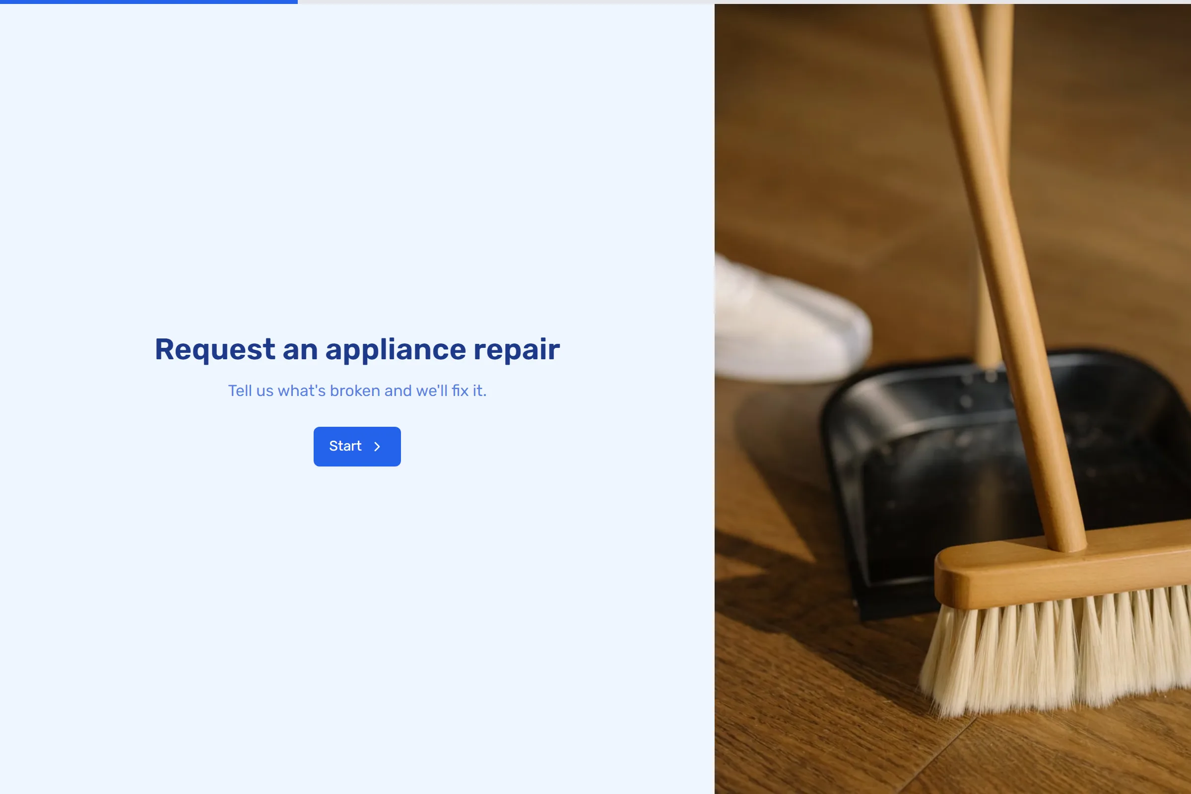 Appliance Repair Request template preview