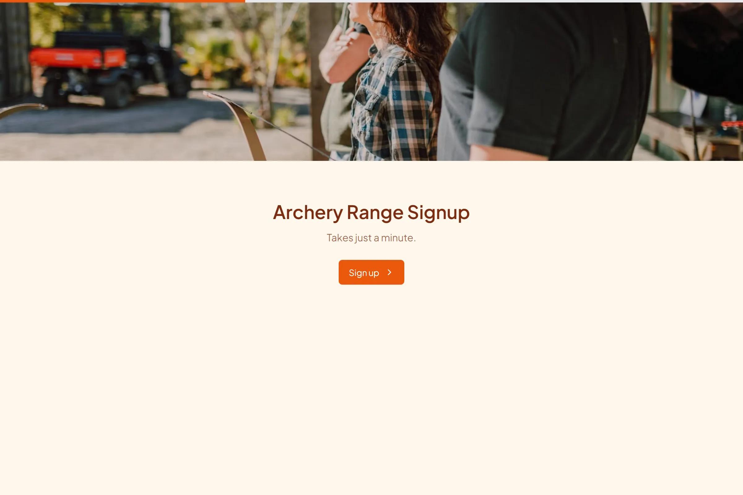 Archery Range Signup template preview