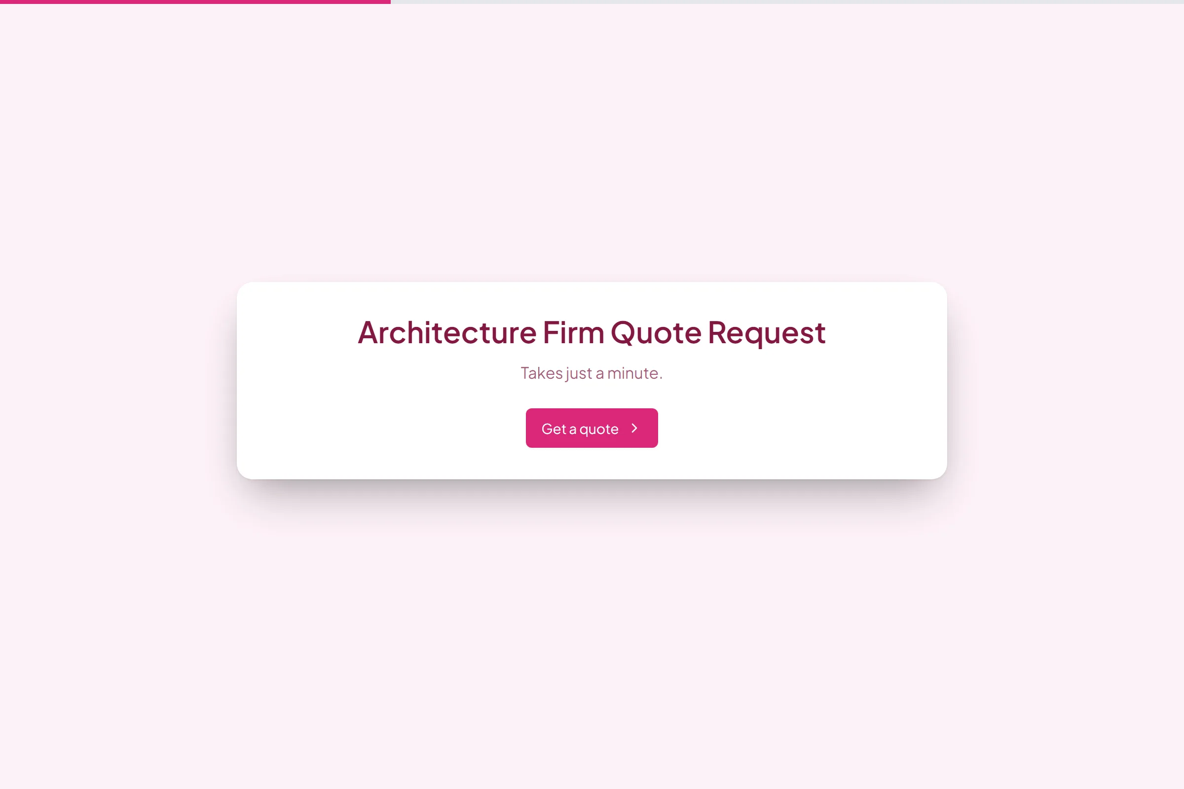 Architecture Firm Quote Request template preview