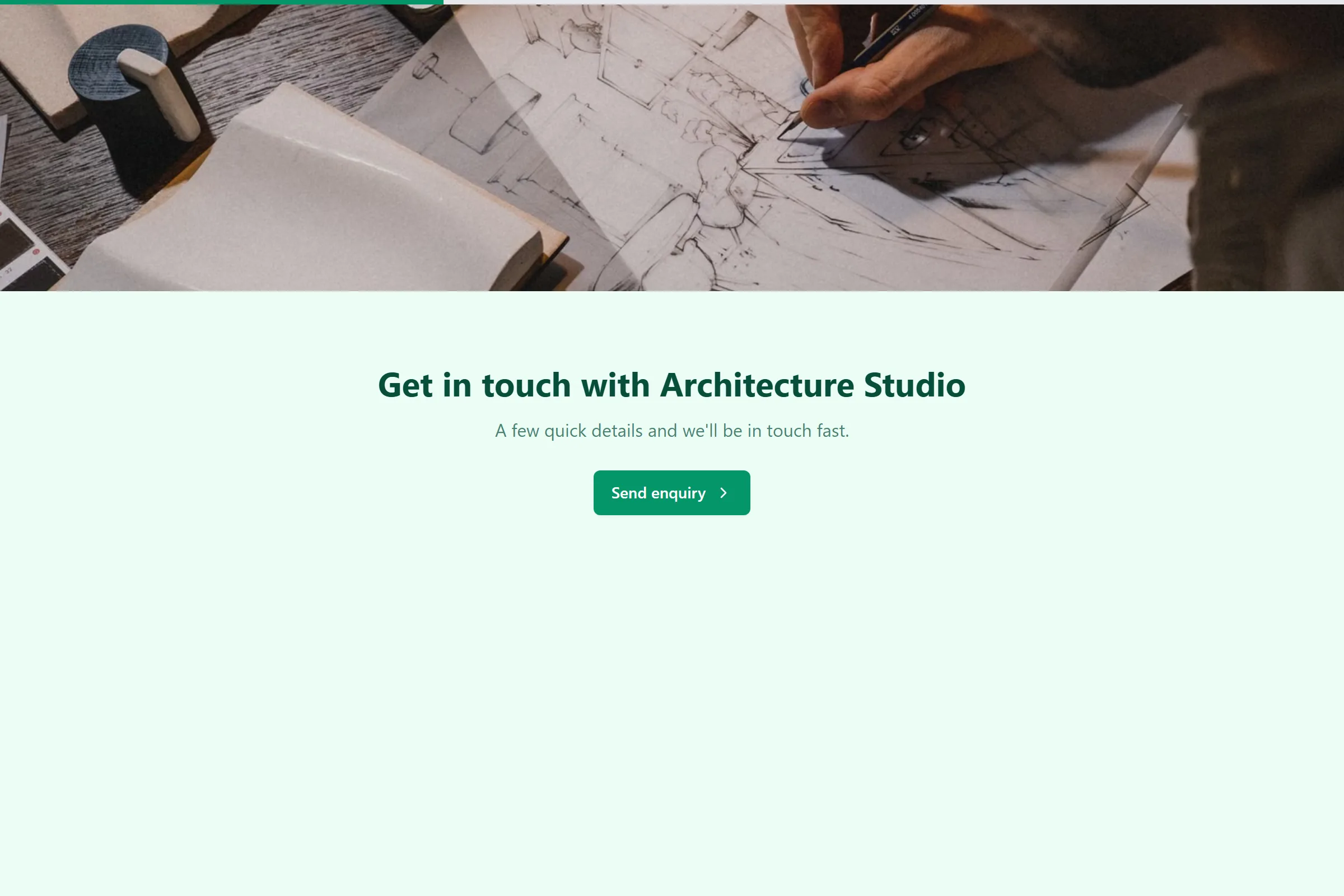 Architecture Studio Enquiry template preview
