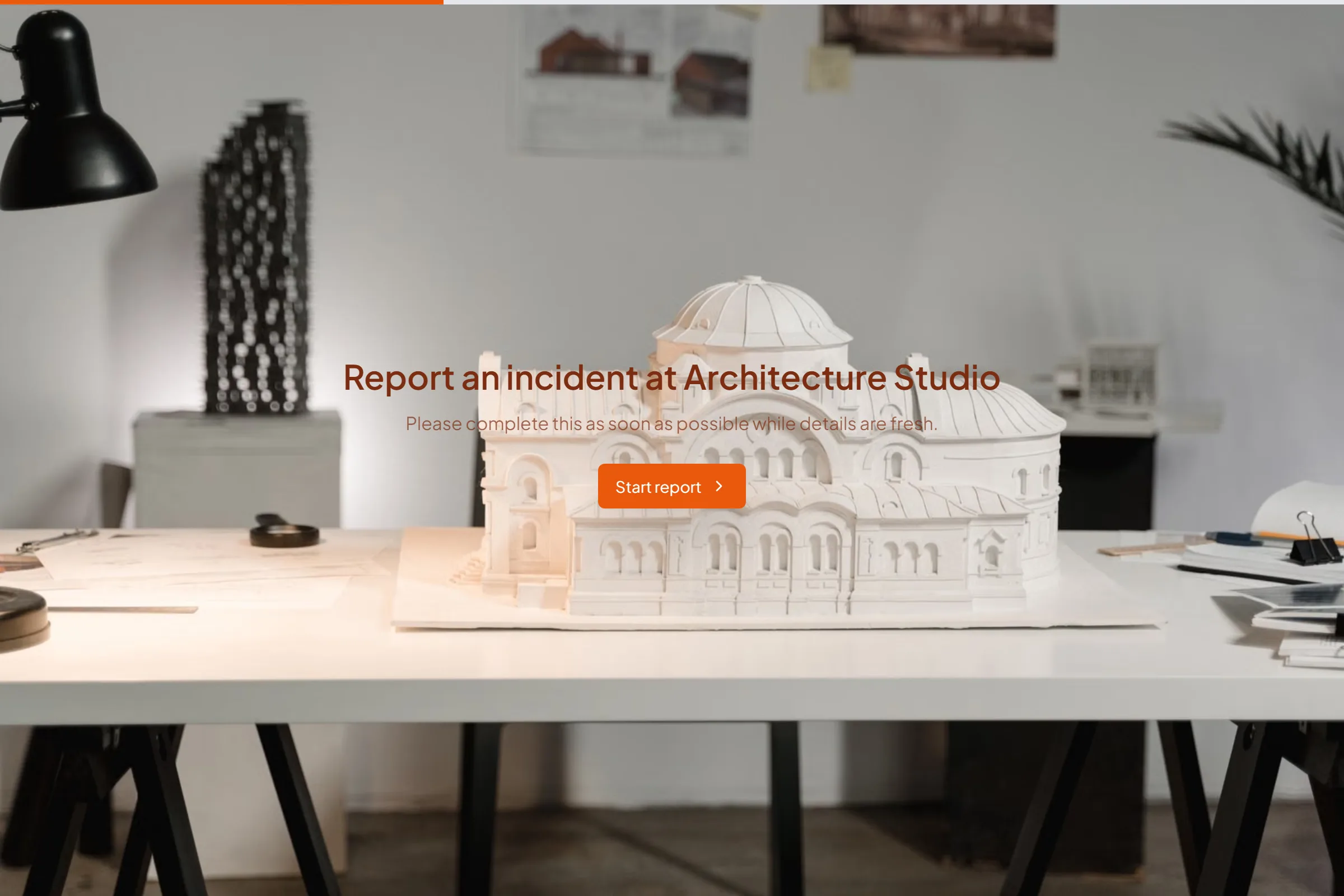 Architecture Studio Incident Report template preview