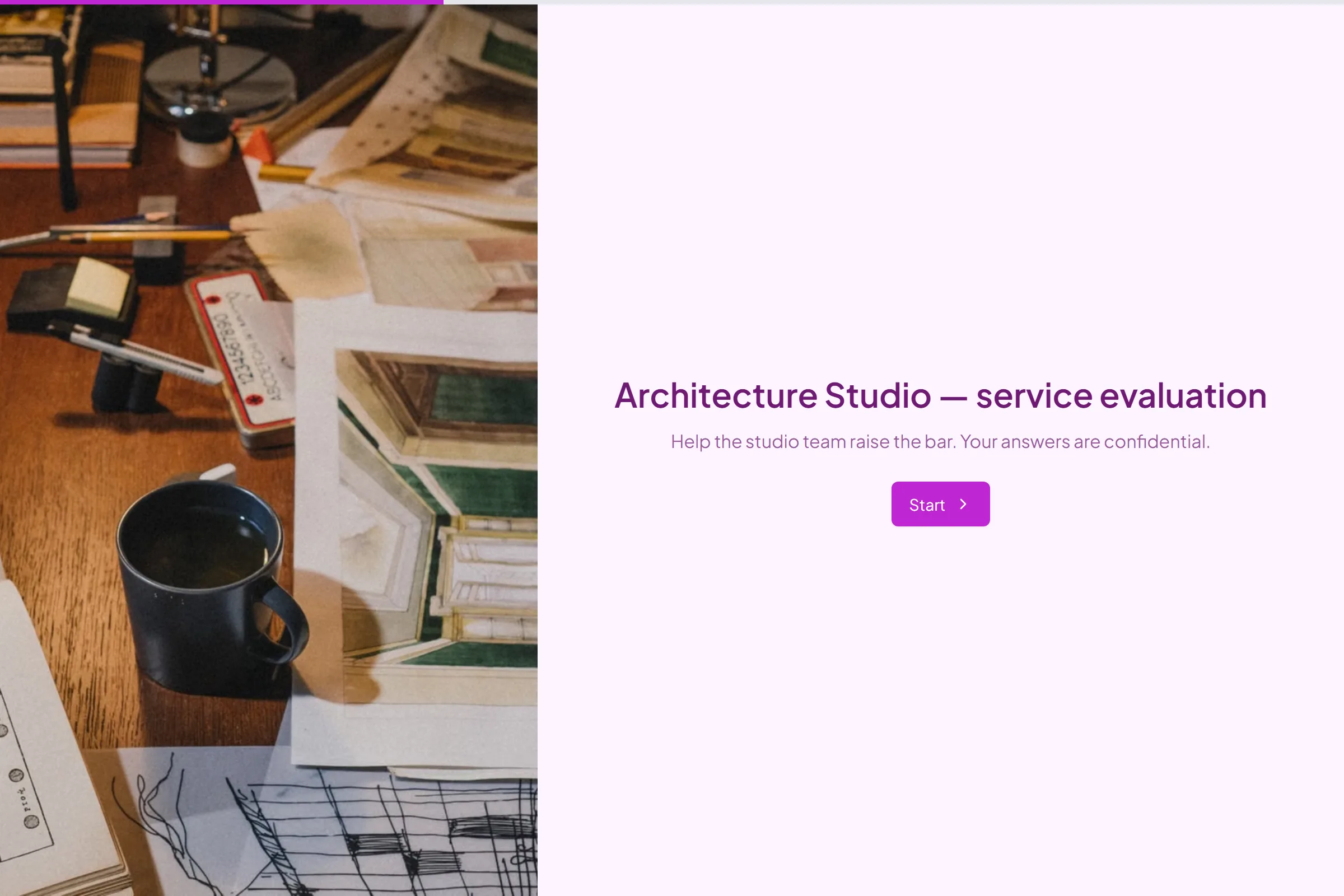 Architecture Studio Service Evaluation template preview