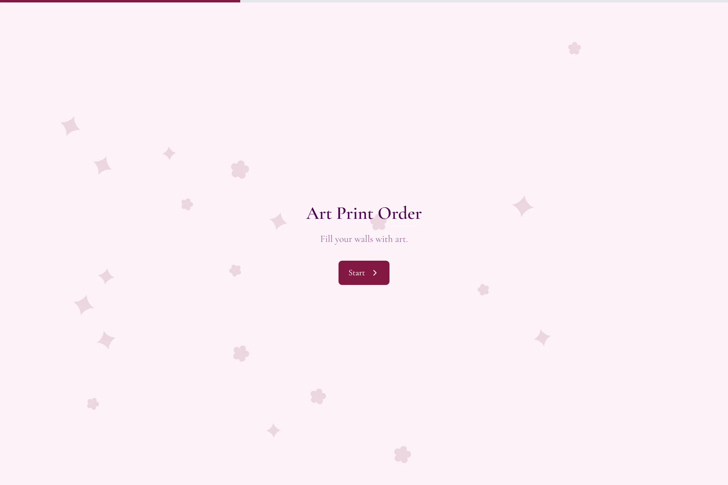 Art Print Order template preview