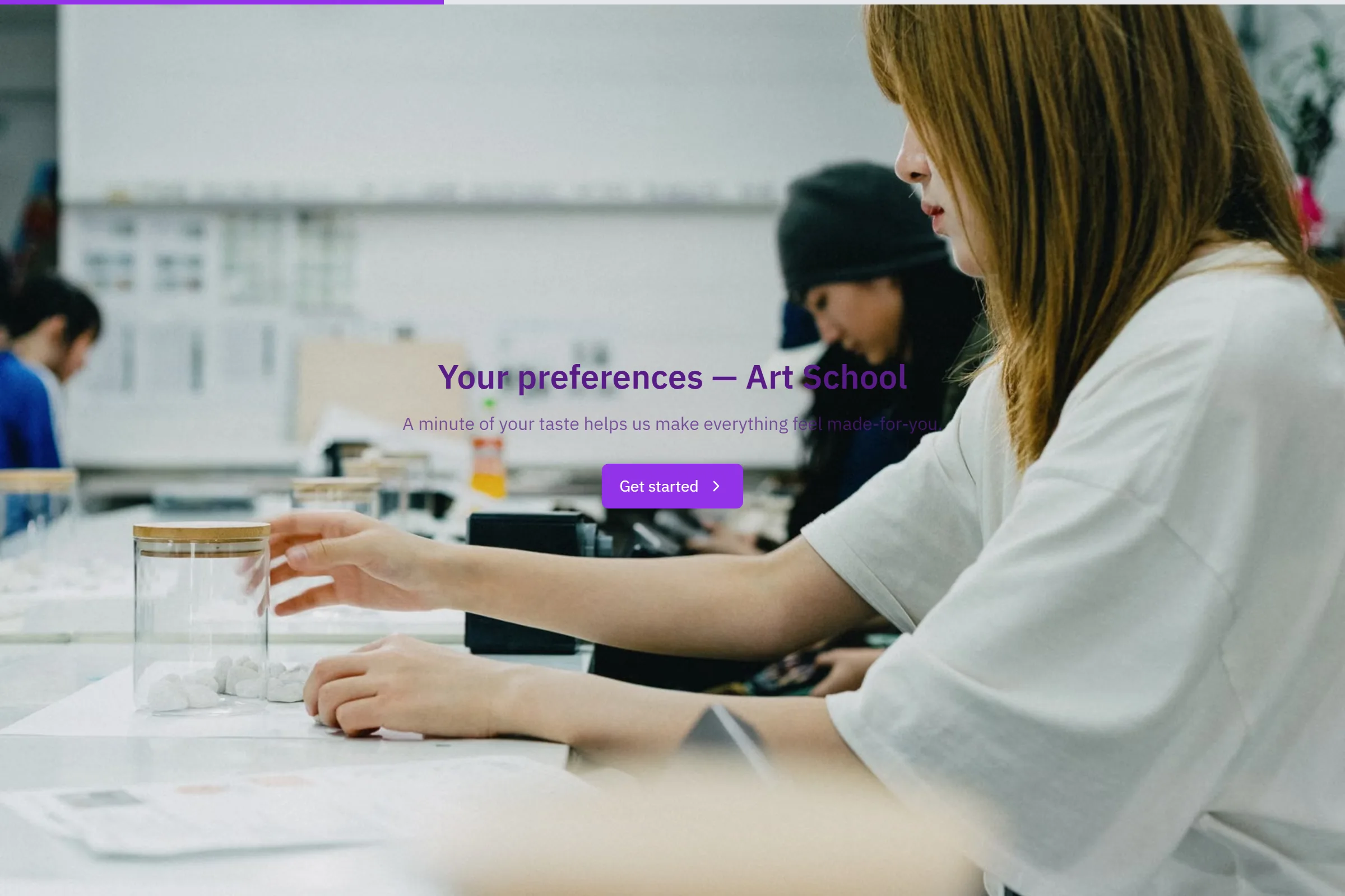 Art School Design Preferences Board template preview