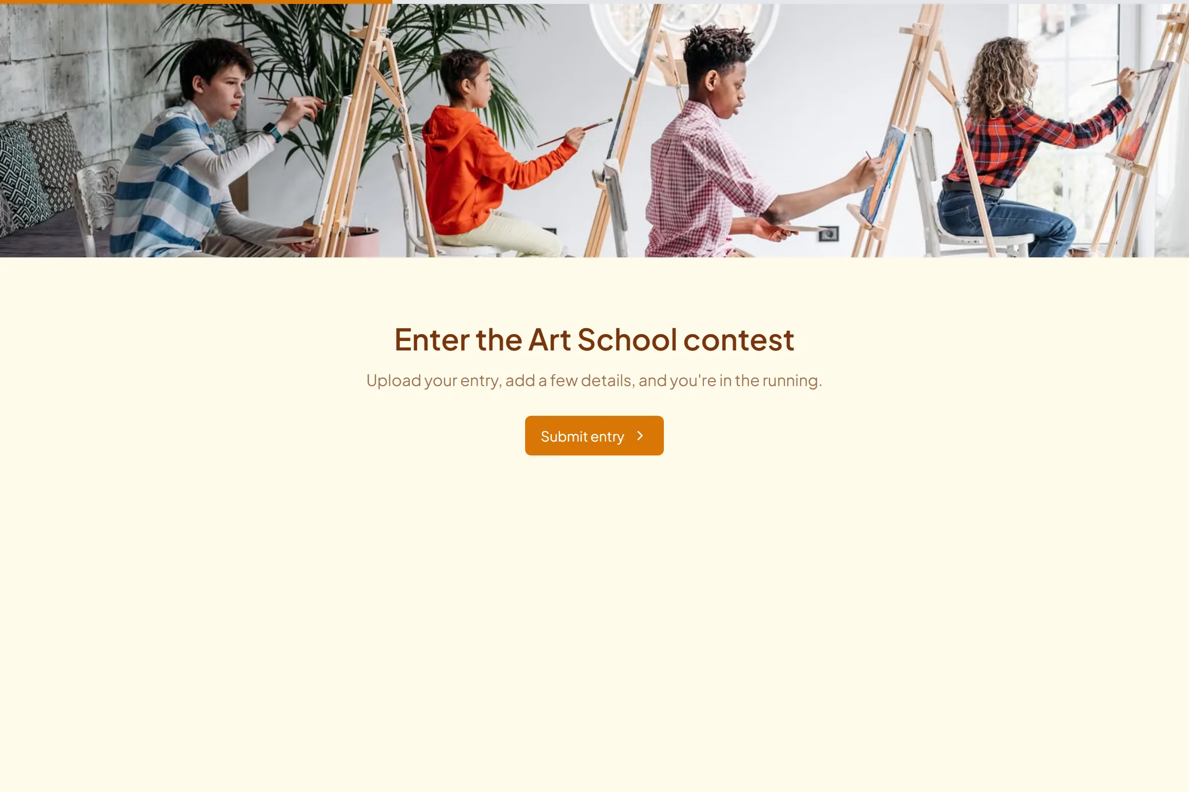Art School Photo Contest Entry template preview