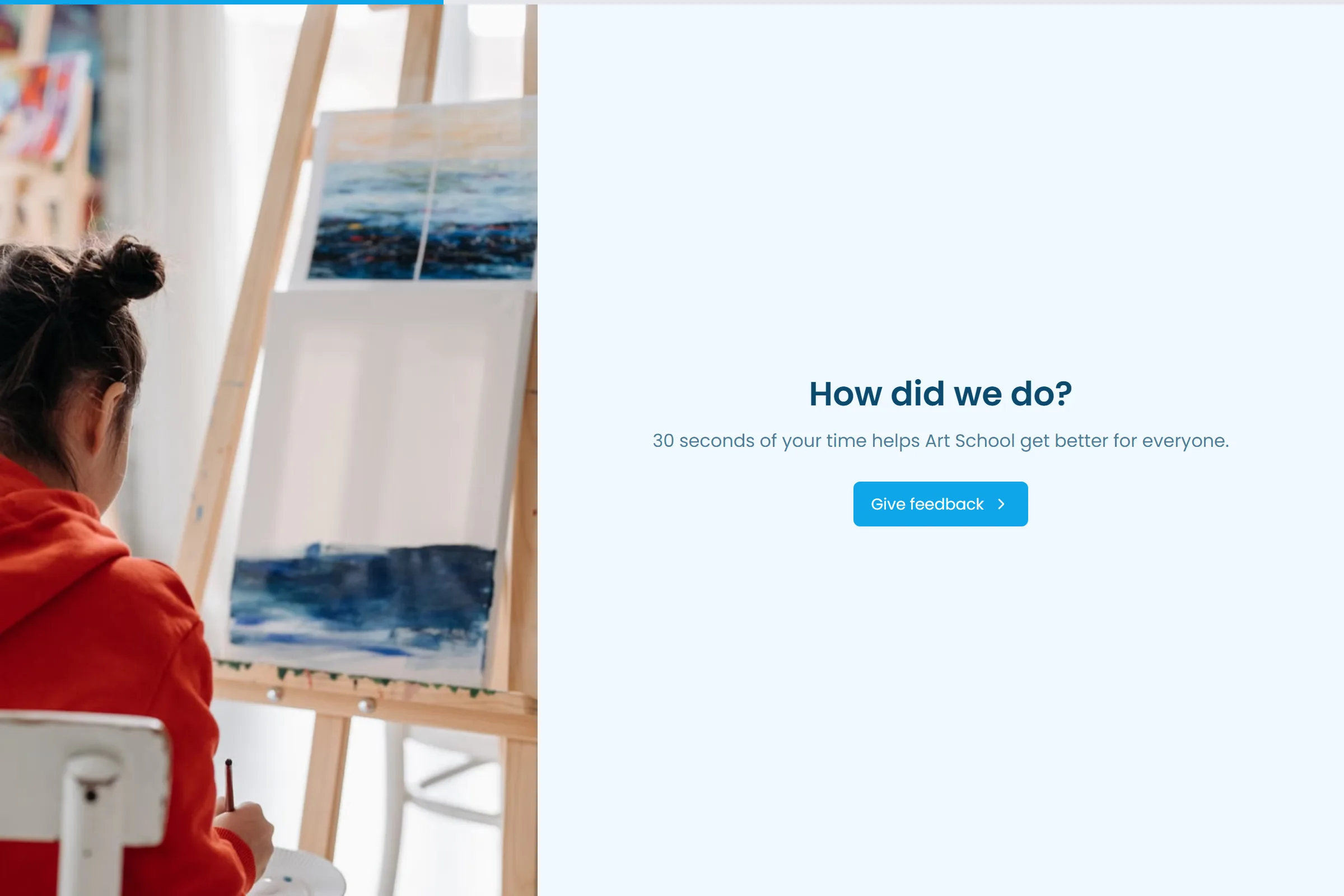 Art School Quick Feedback template preview