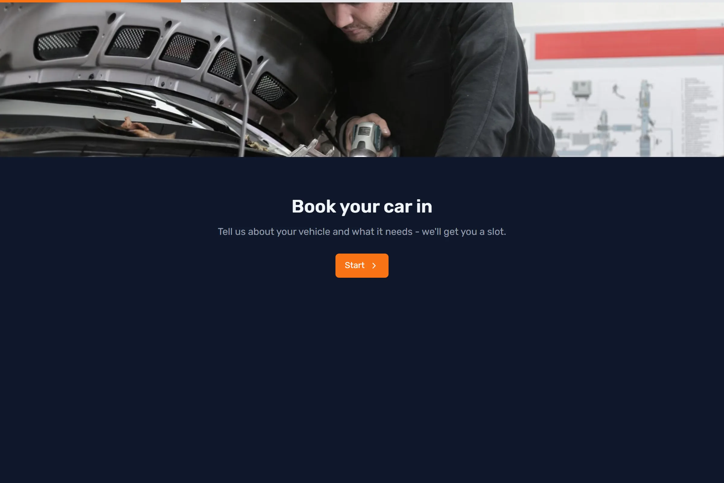 Auto Service Booking template preview