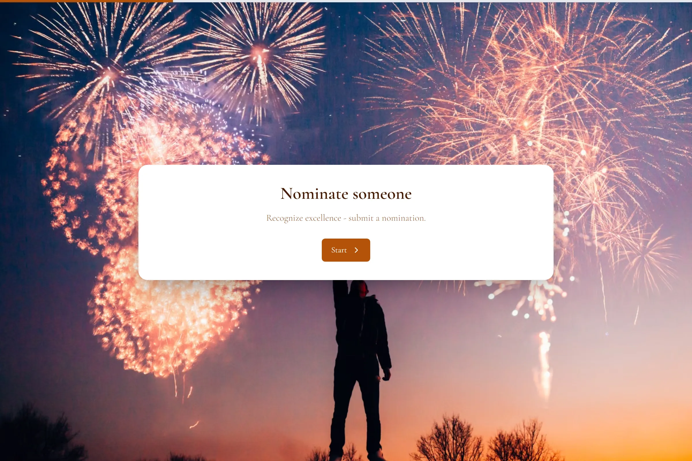 Awards Nomination template preview