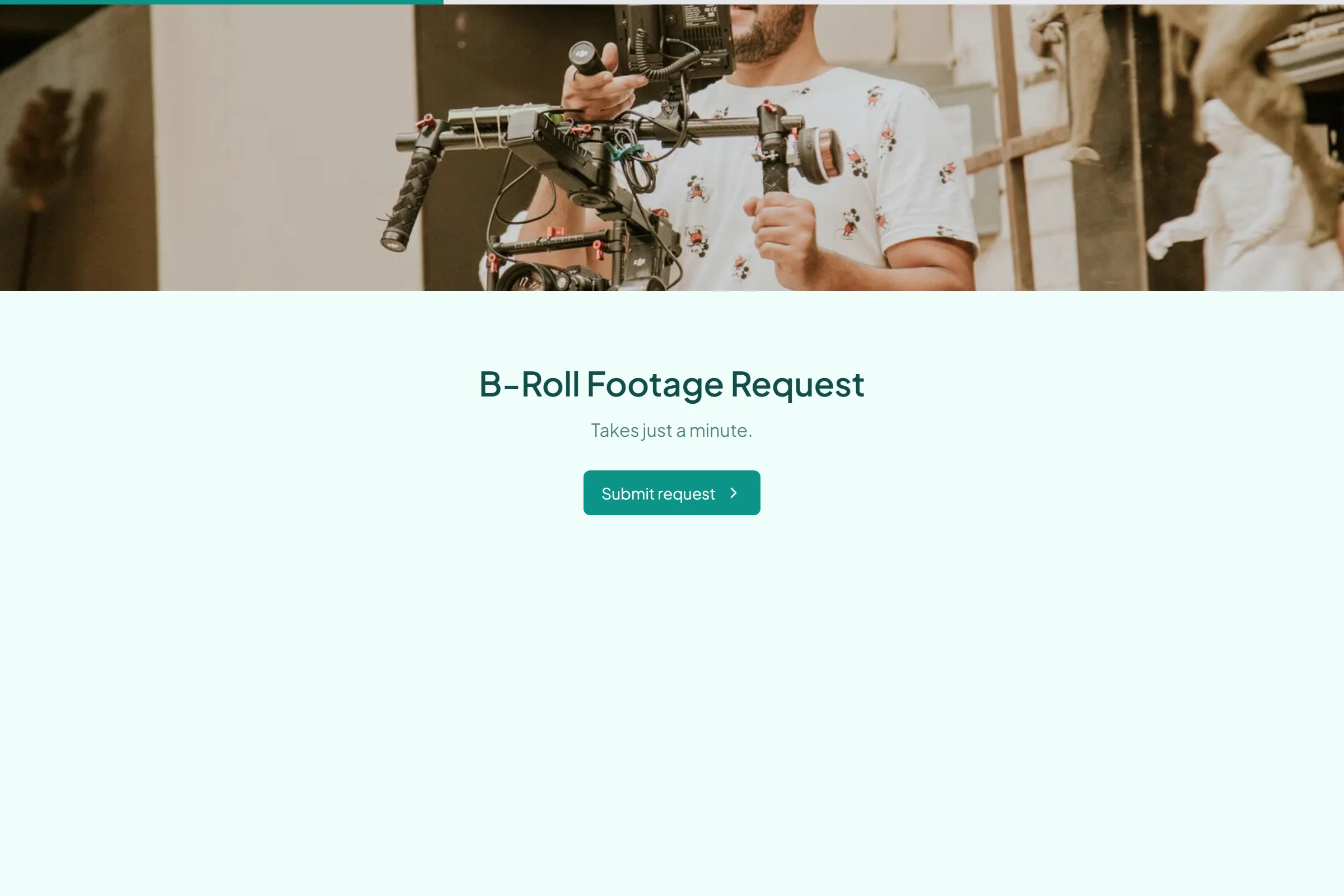 B-Roll Footage Request template preview