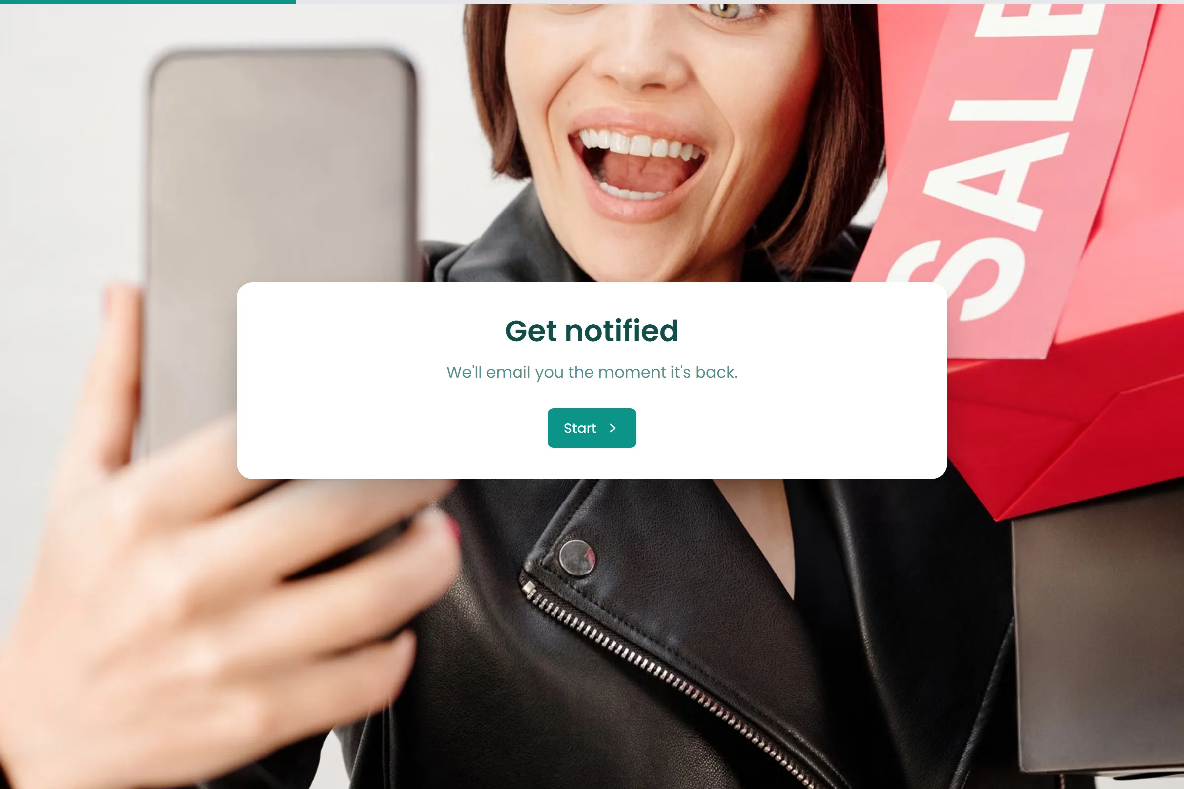 Back-in-Stock Notification template preview