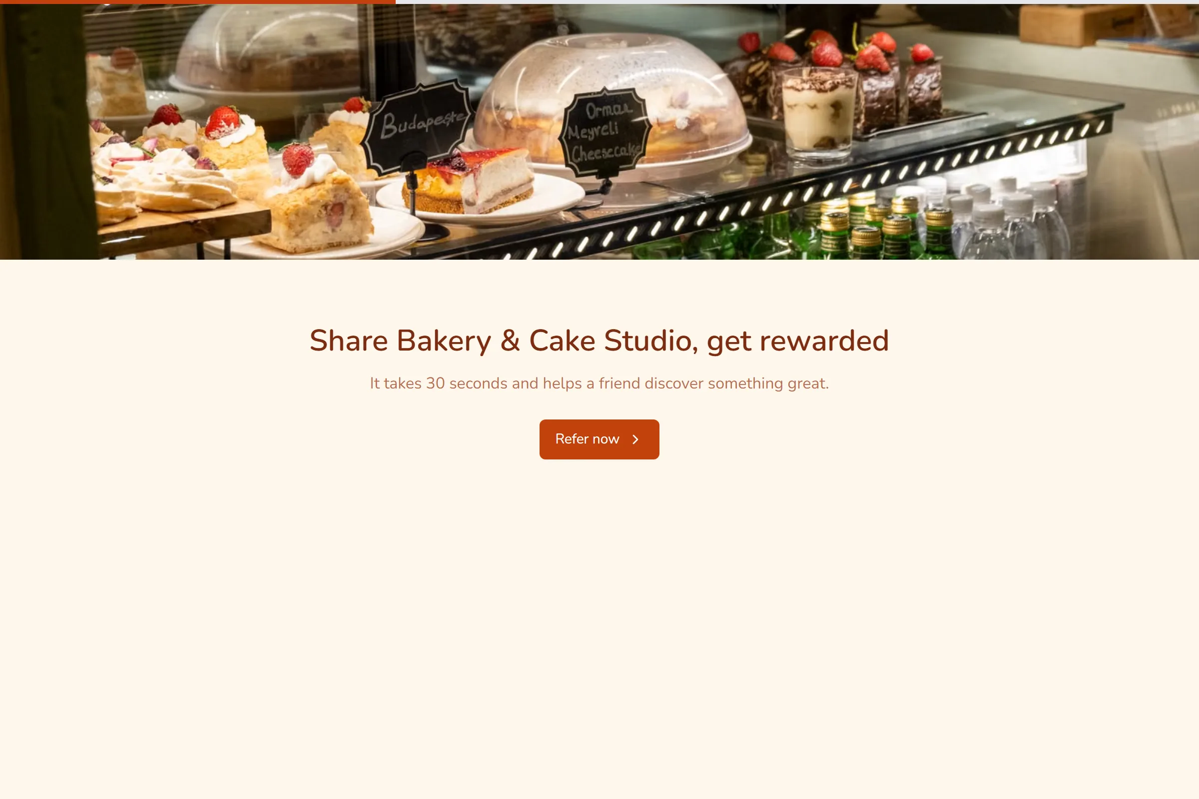 Bakery & Cake Studio Referral Form template preview
