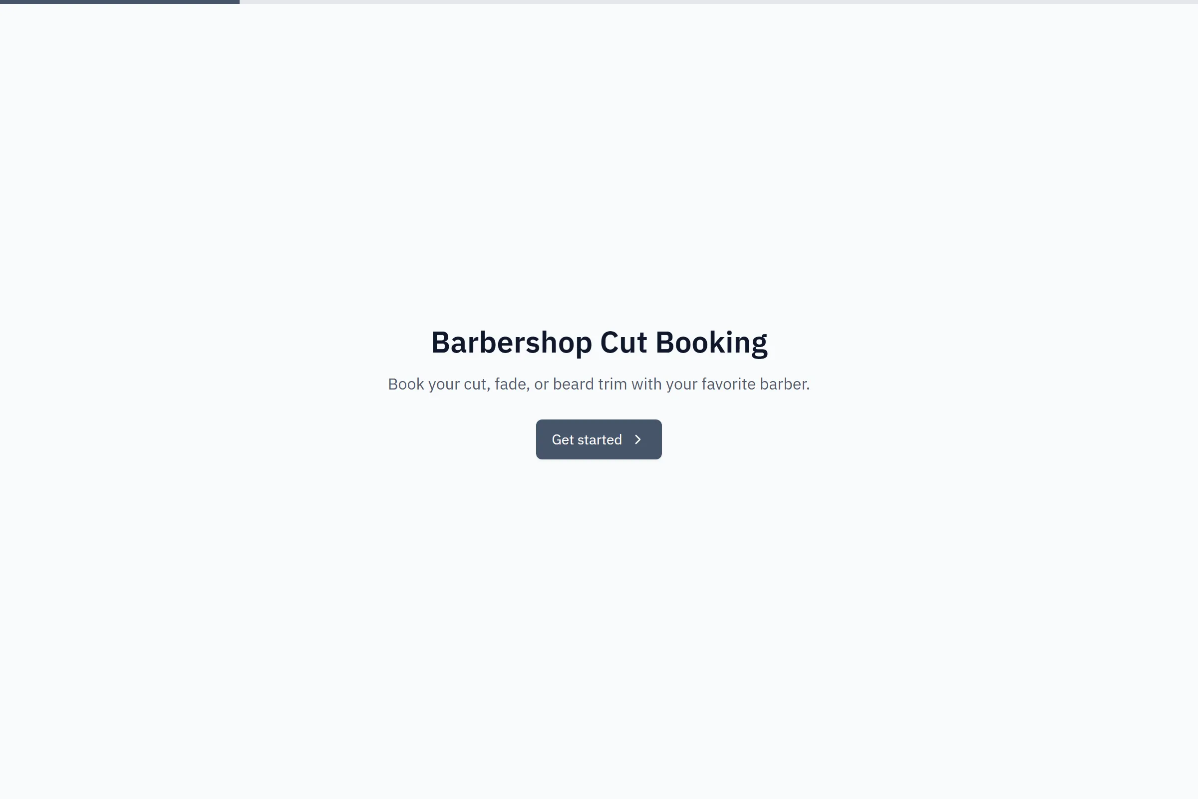 Barbershop Cut Booking template preview