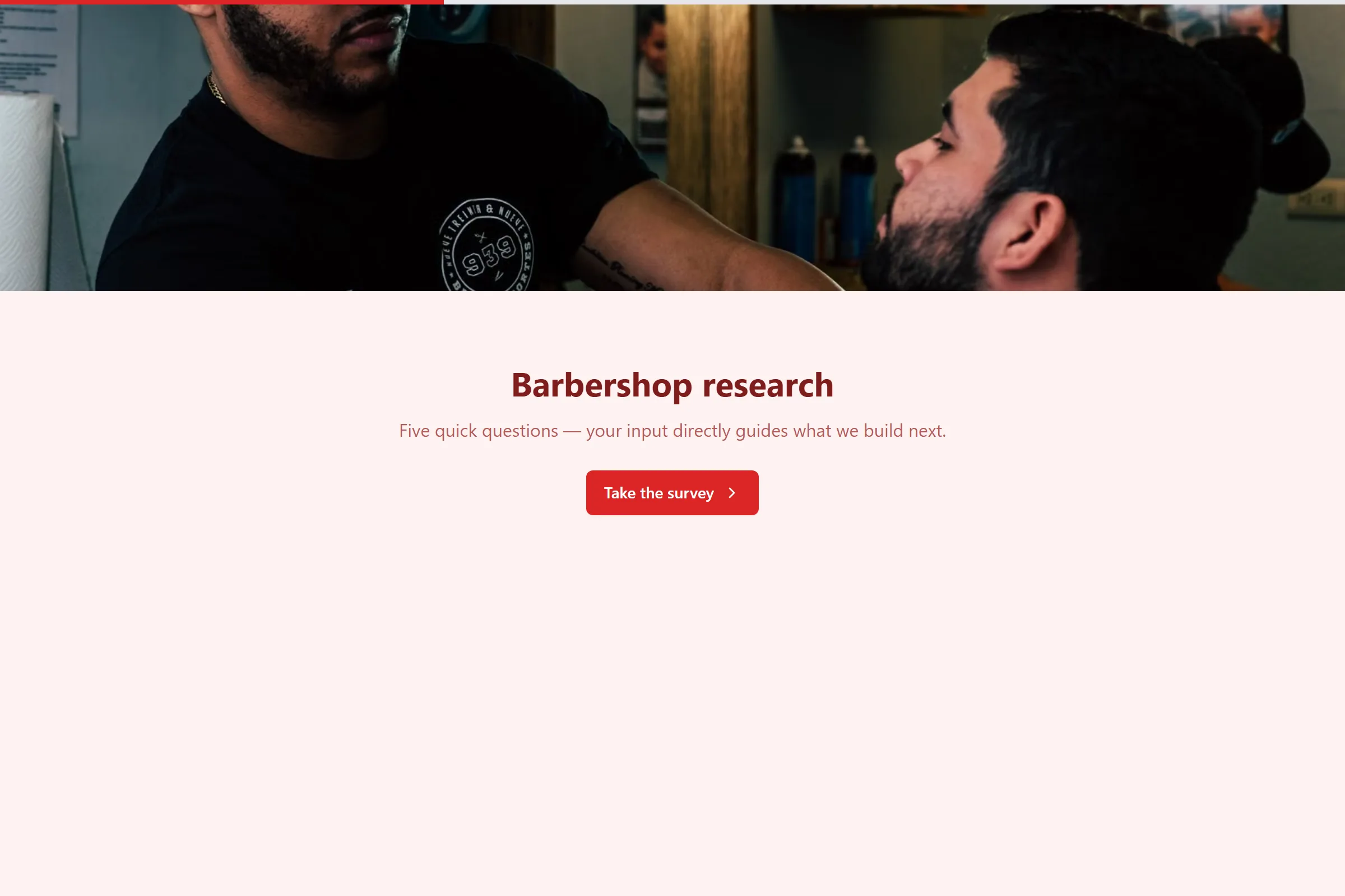 Barbershop Market Research Survey template preview
