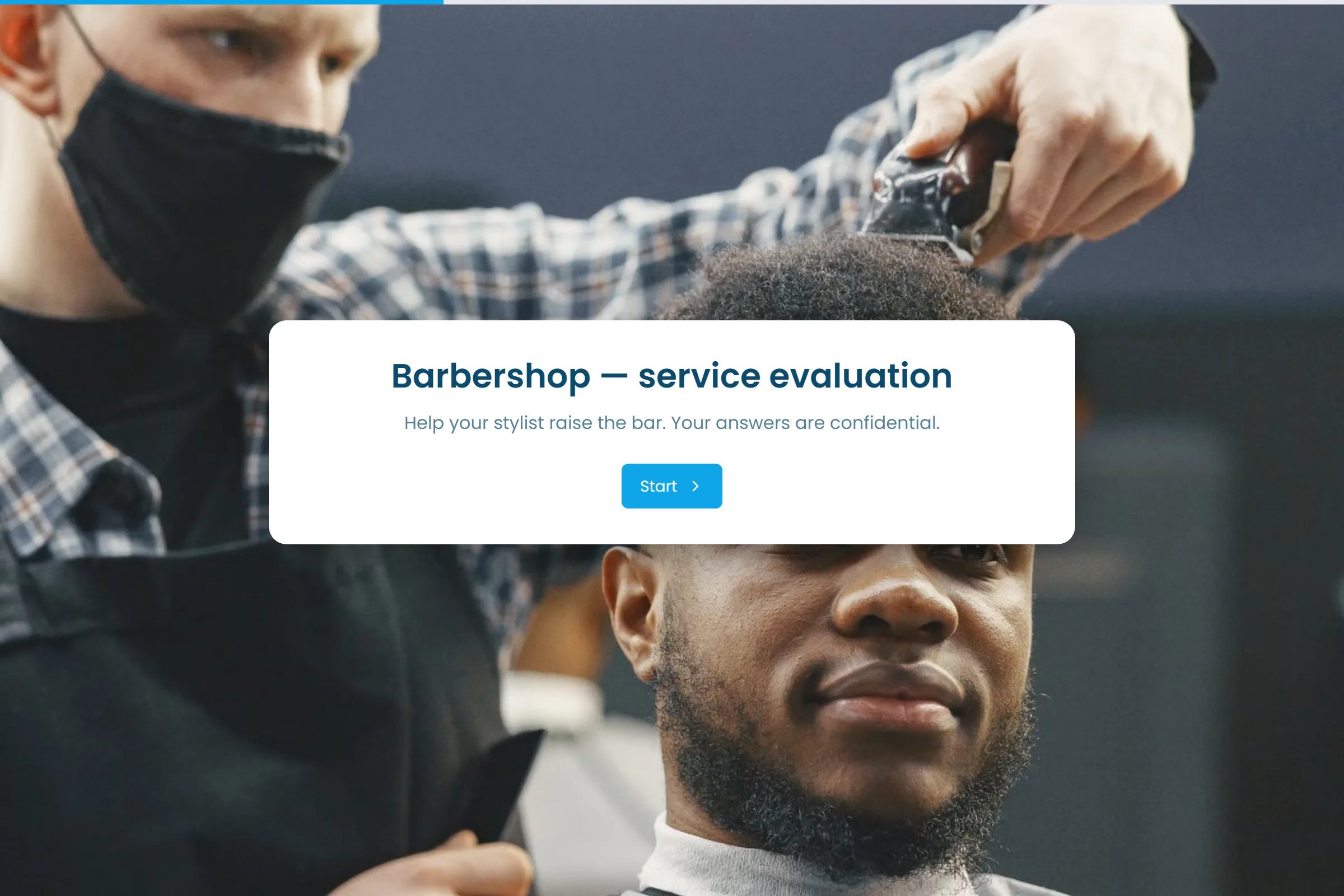 Barbershop Service Evaluation template preview