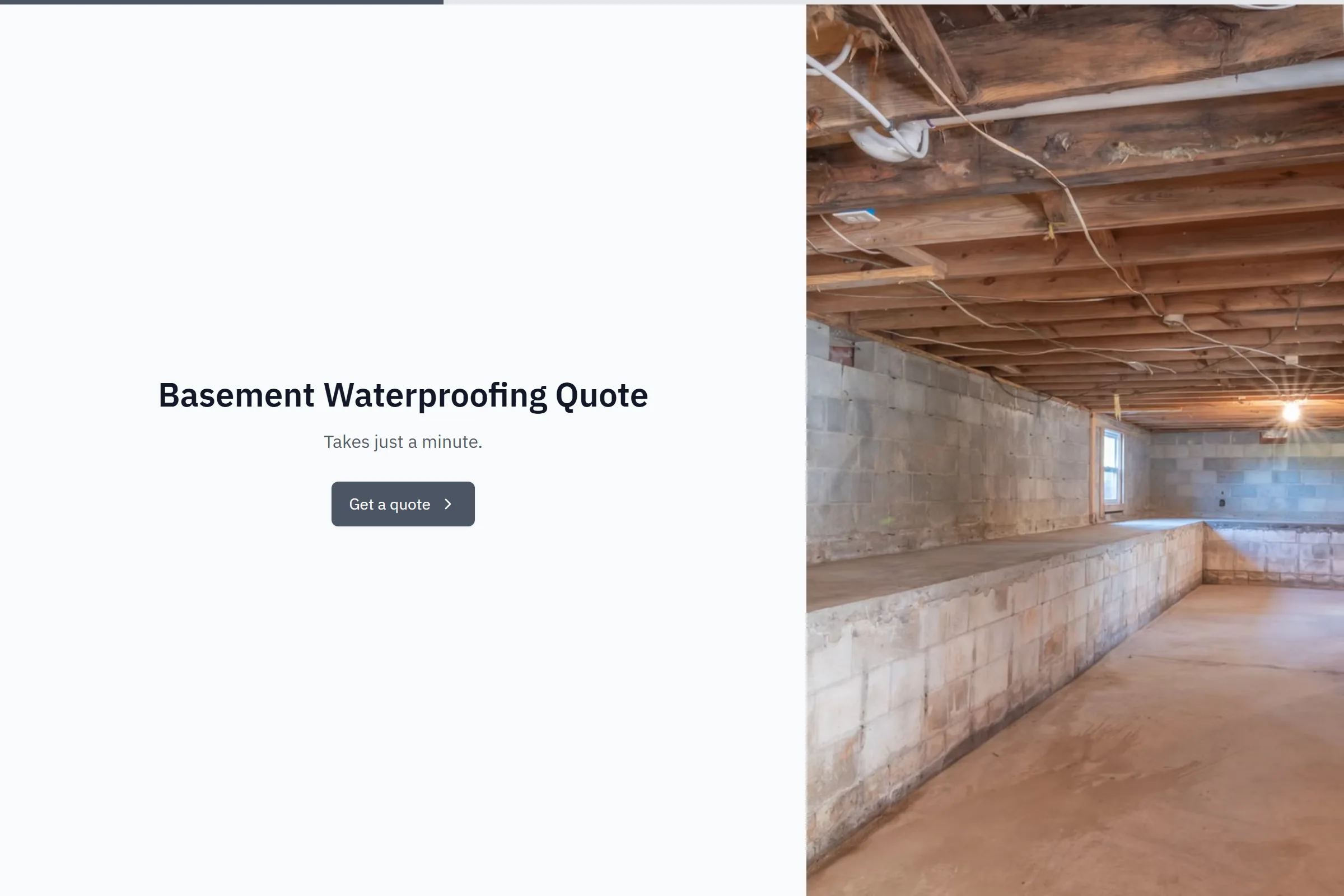 Basement Waterproofing Quote template preview