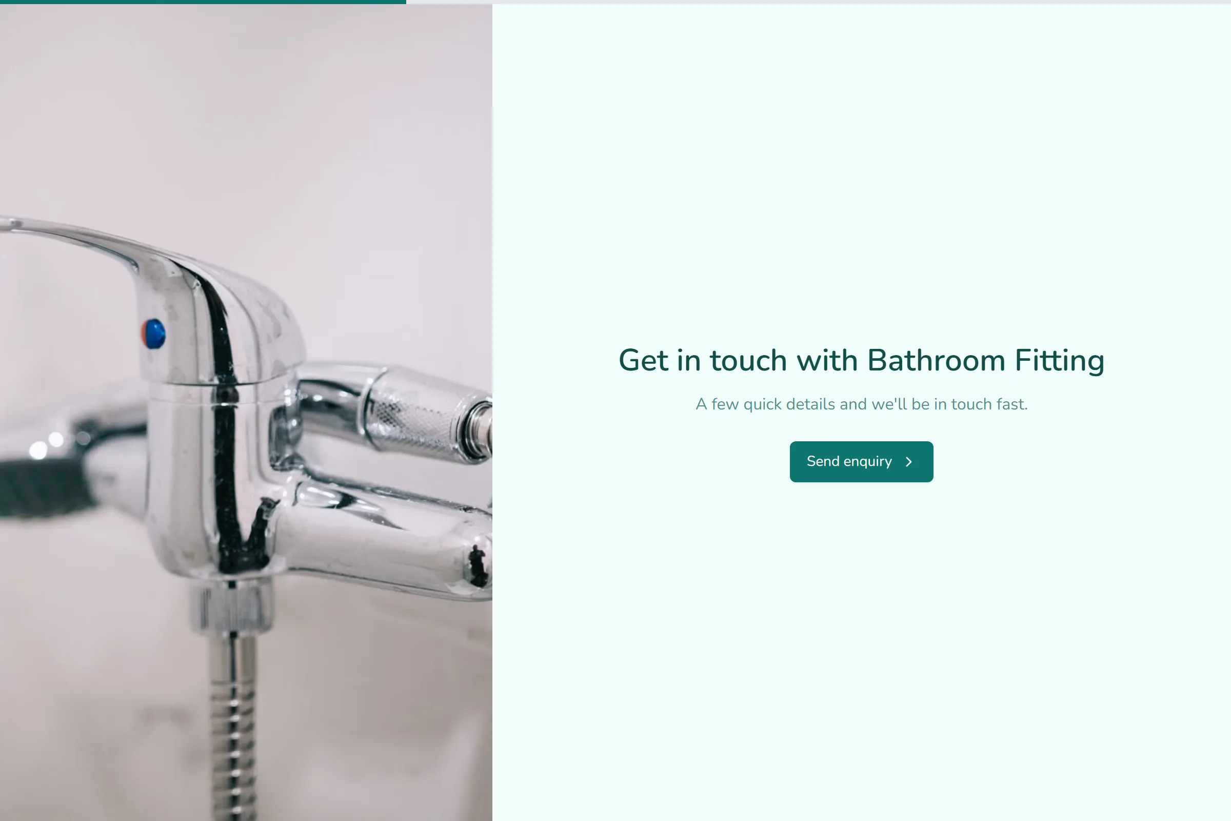 Bathroom Fitting Enquiry template preview