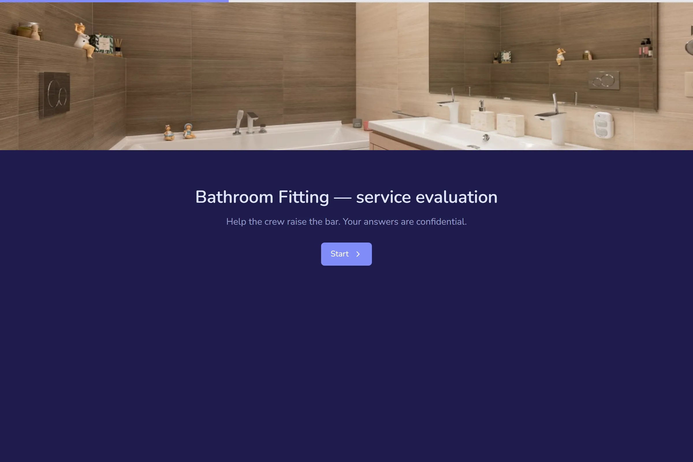 Bathroom Fitting Service Evaluation template preview