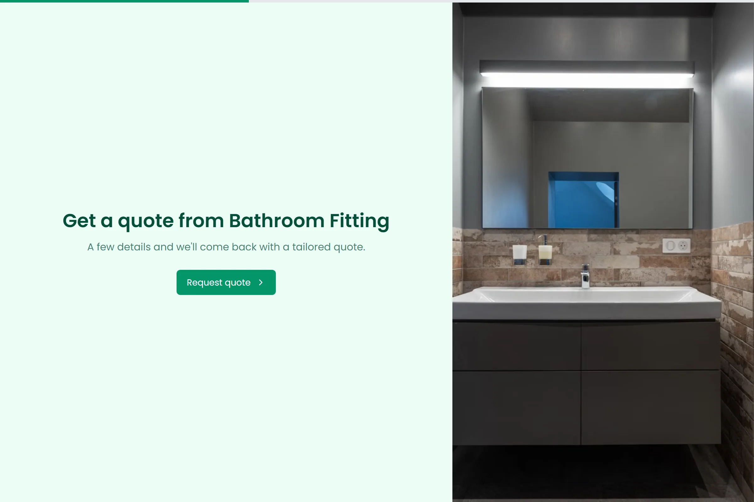 Bathroom Fitting Site Survey Request template preview