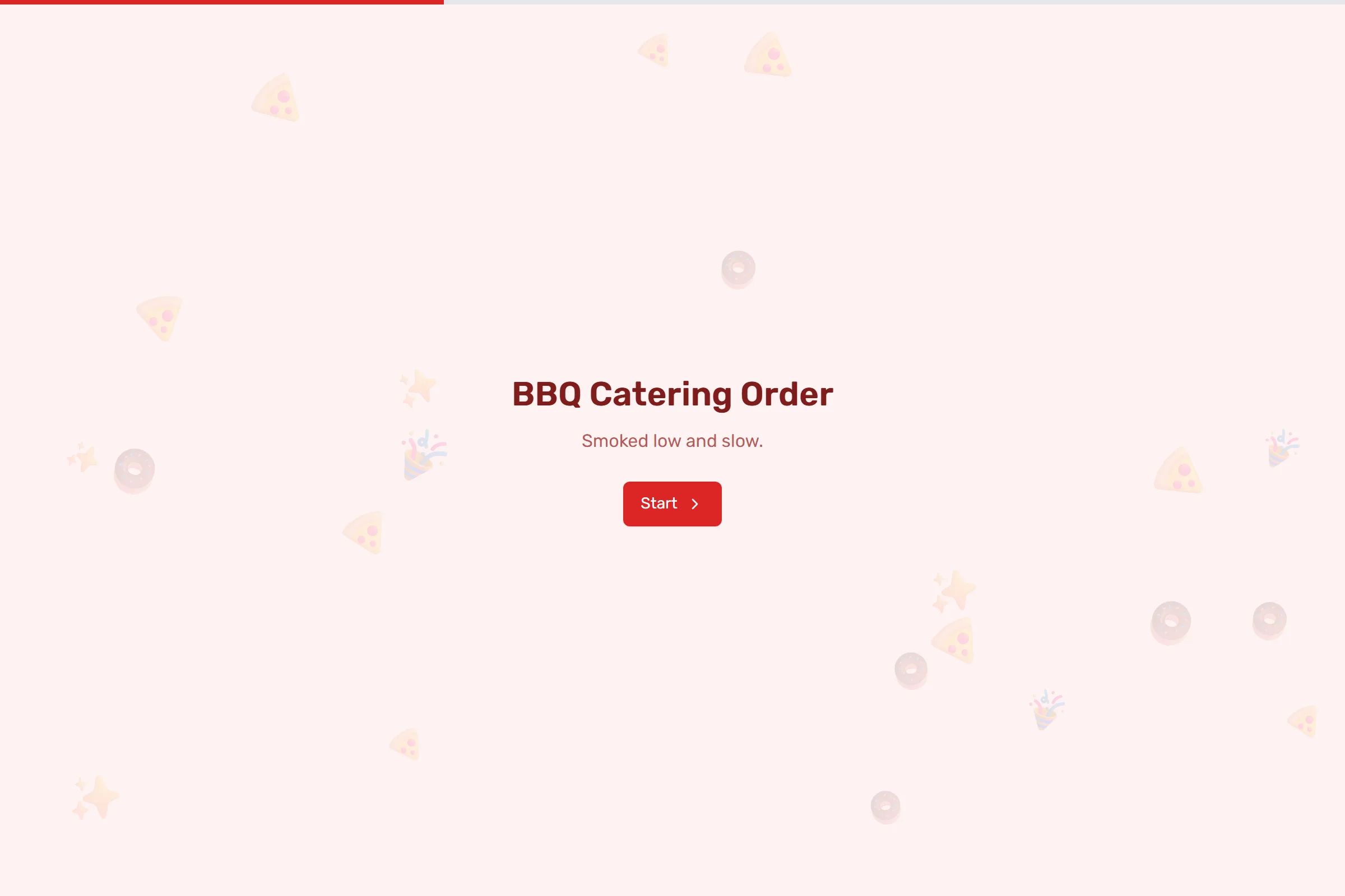 BBQ Catering Order template preview
