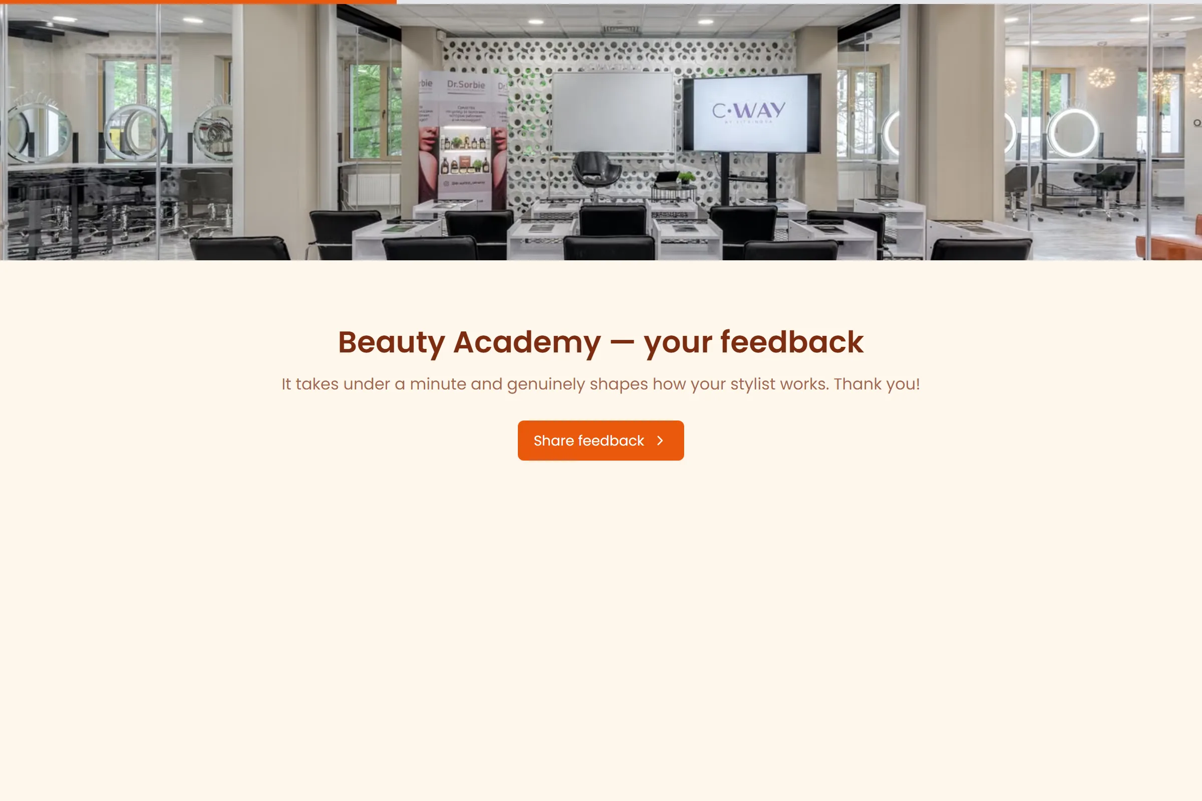 Beauty Academy Satisfaction Survey template preview