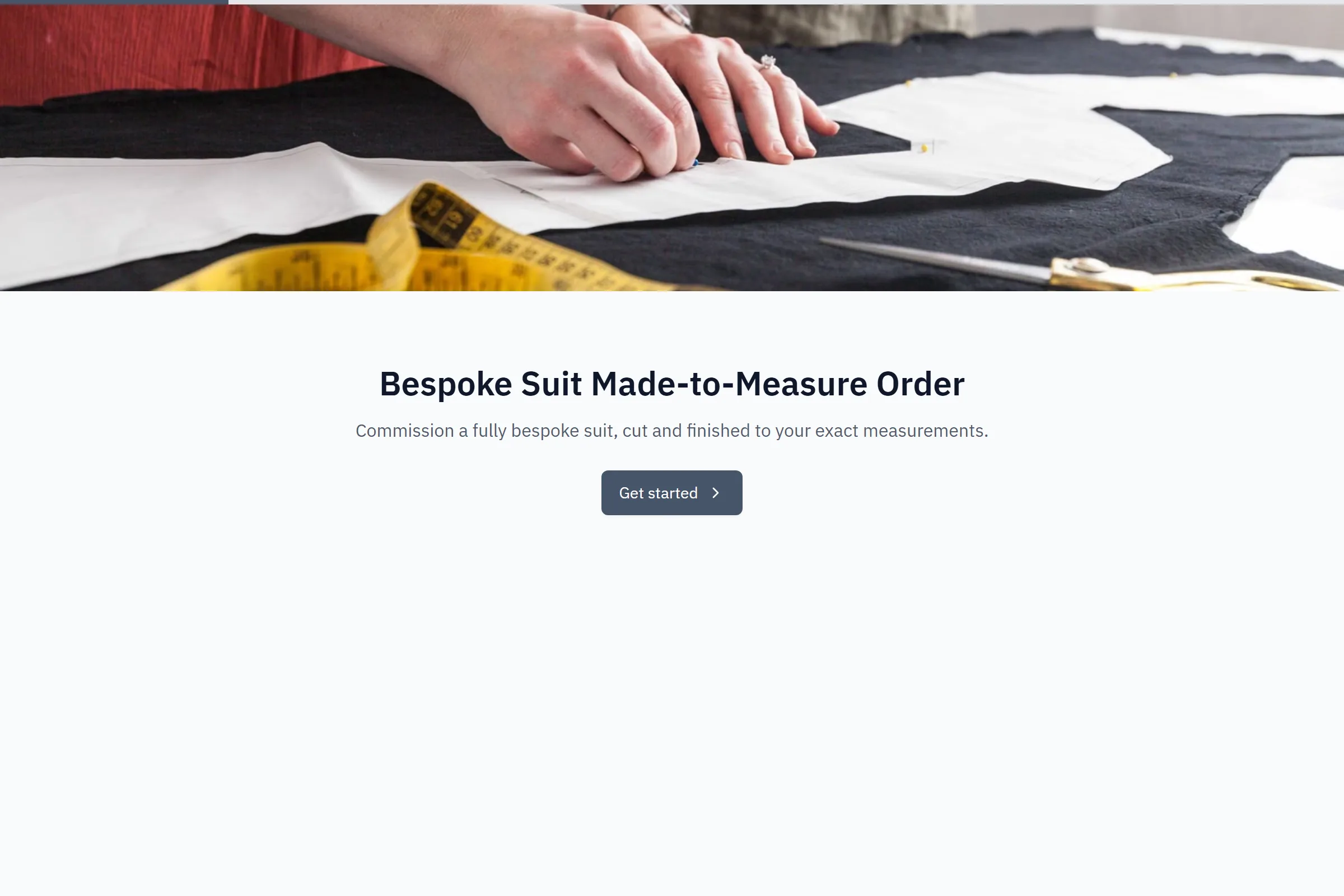 Bespoke Suit Made-to-Measure Order template preview