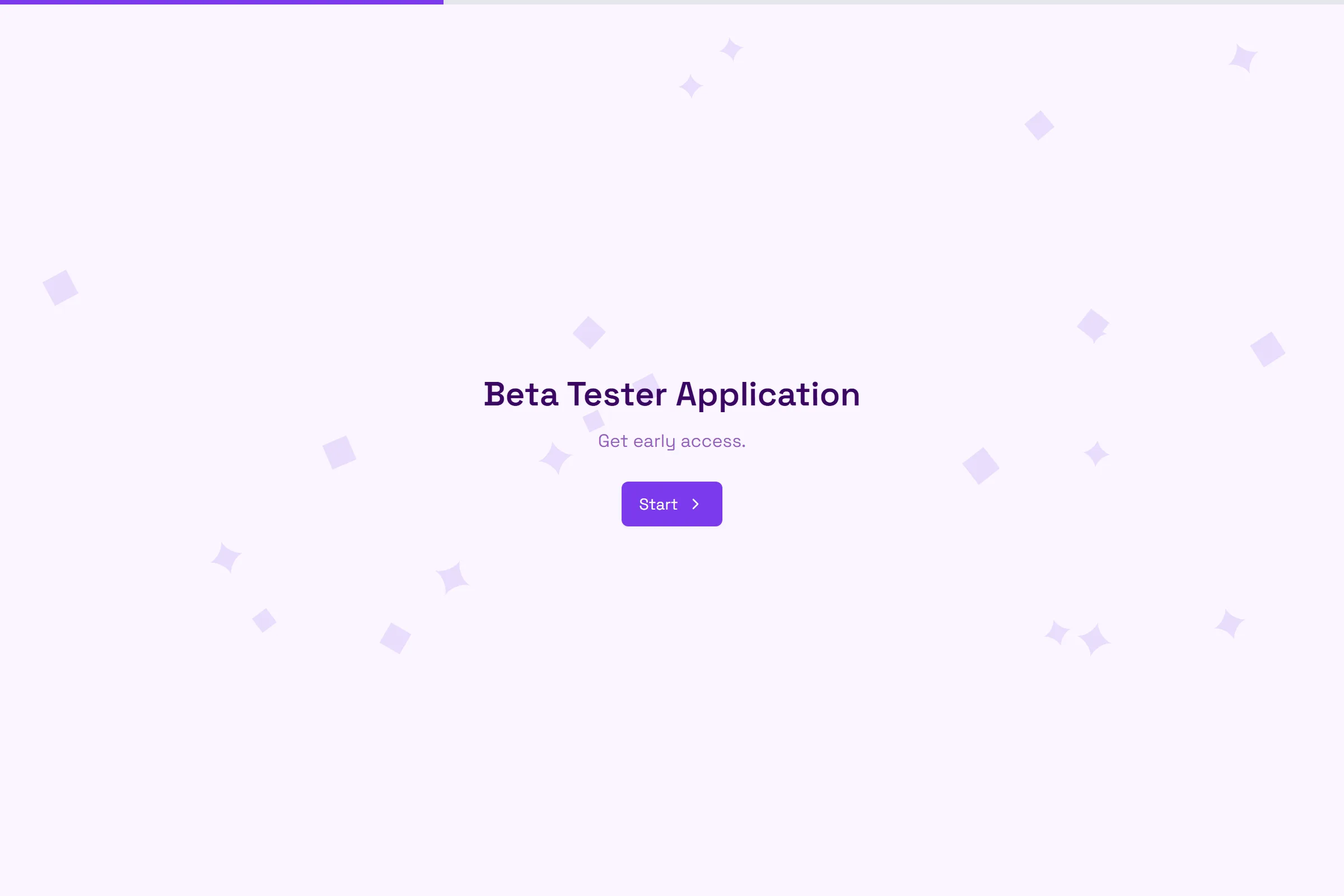 Beta Tester Application template preview